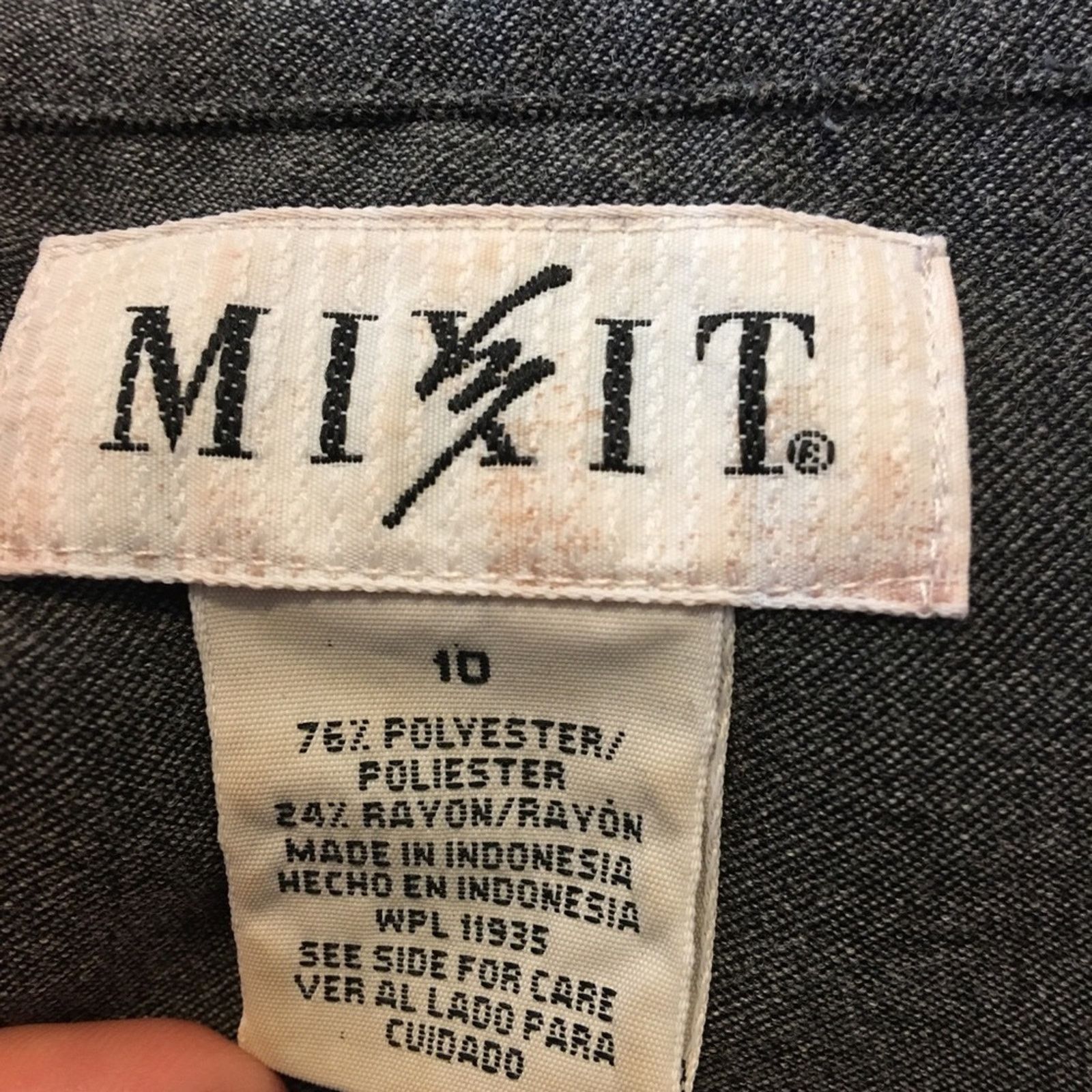Other Mixit gray button front jacket 10 Size L / US 10 / IT 46 - 7 Thumbnail