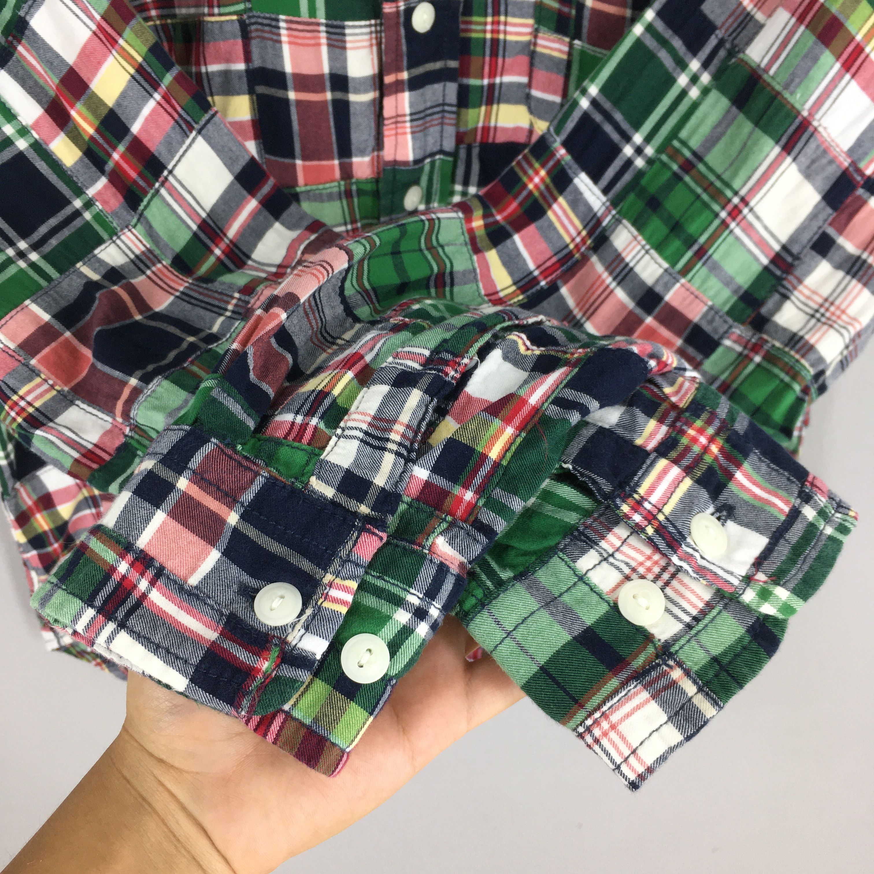 Flannel Lands End Patchwork Checkered Flannel Shirt Large Size US L / EU 52-54 / 3 - 4 Thumbnail