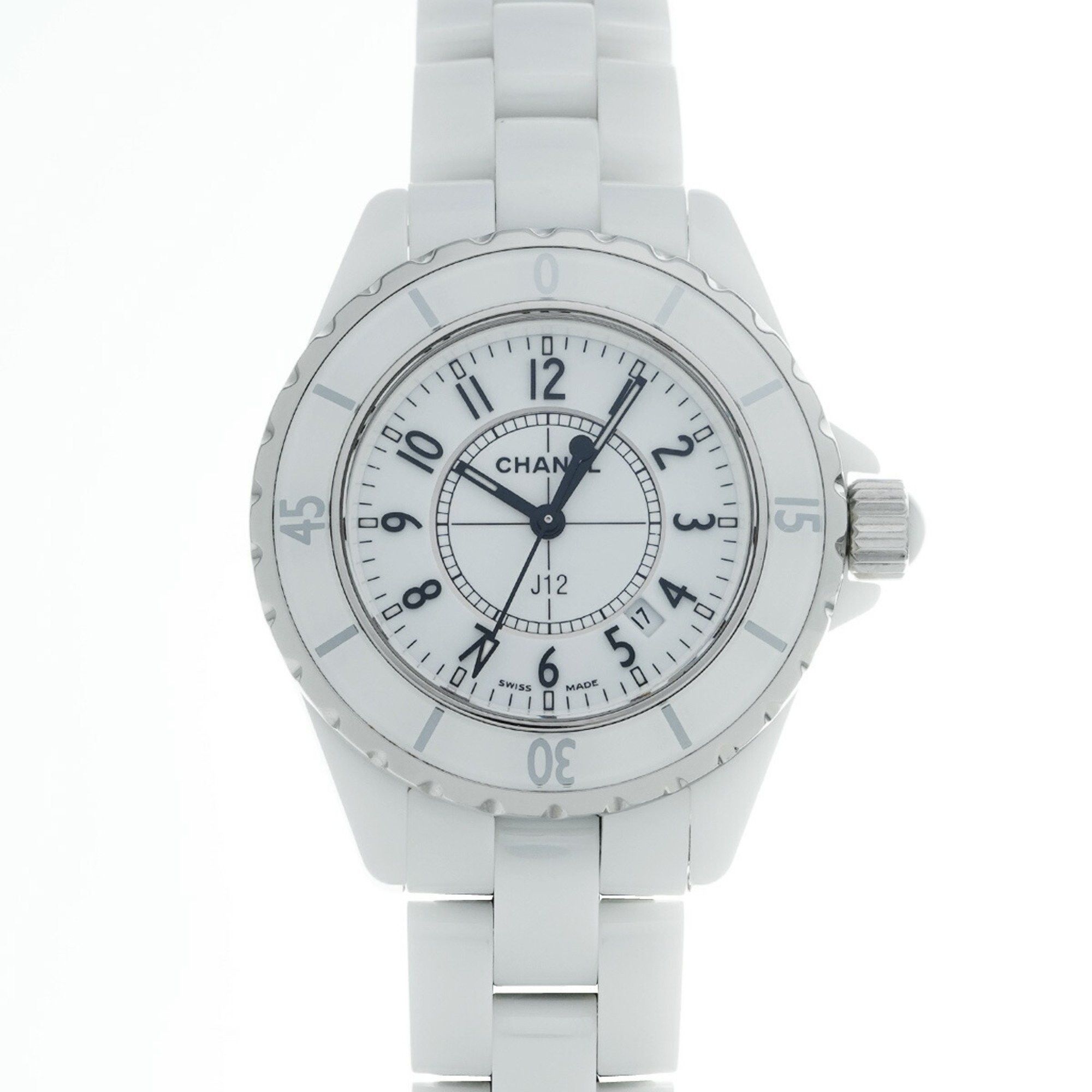 Chanel J12 33Mm H0968 White Women's Watch Quartz