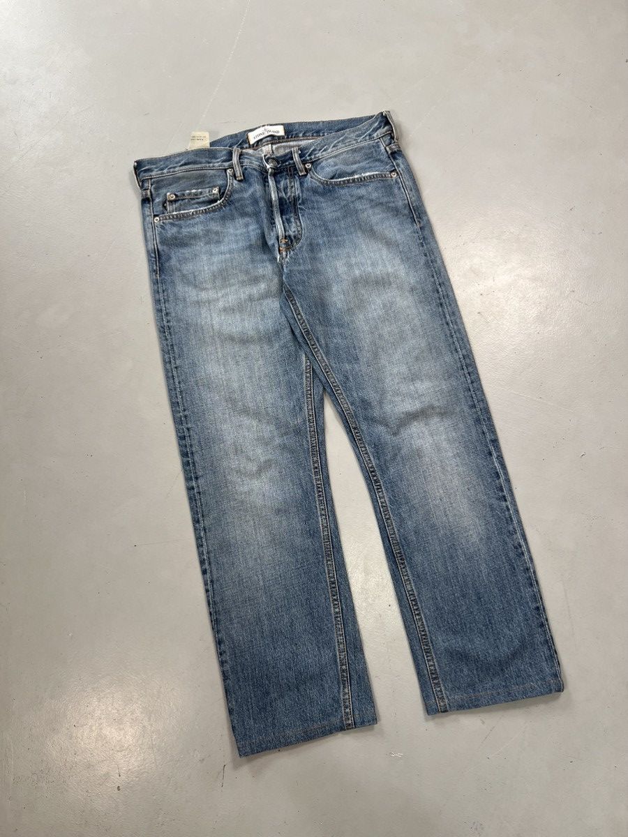 Vintage Super rare vintage stone island straight fit denim Size US 34 / EU 50 - 2 Thumbnail