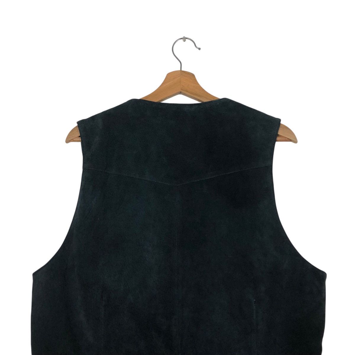 Genuine Leather 📌Vintage Leather Vest Biker Gumuintl Union Made Size US L / EU 52-54 / 3 - 10 Thumbnail