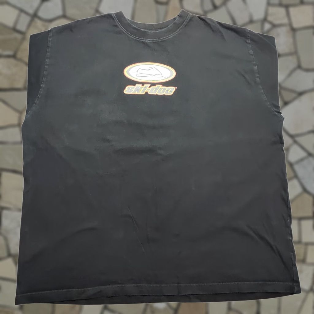 Gildan VINTAGE Gildan Snowmobile Ski Doo Long Sleeve T Shirt Bombardier Racing Men 2XL Black Crew Neck 90s Sports Shirt Size US XXL / EU 58 / 5 - 1 Thumbnail