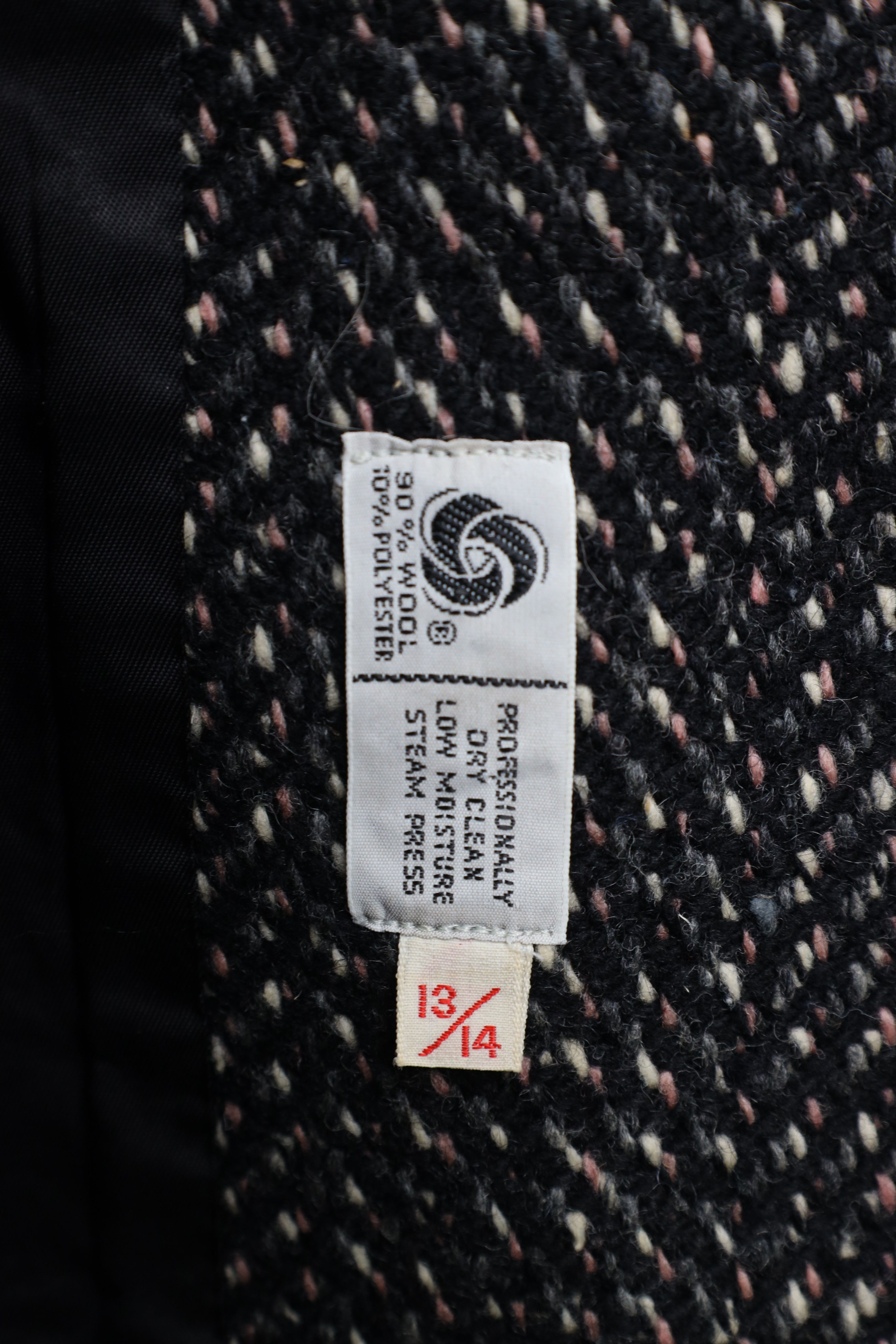 Vintage Vintage 70s Streetwear Tweed Herringbone Jacket Coat USA Size XL / US 12-14 / IT 48-50 - 11 Thumbnail