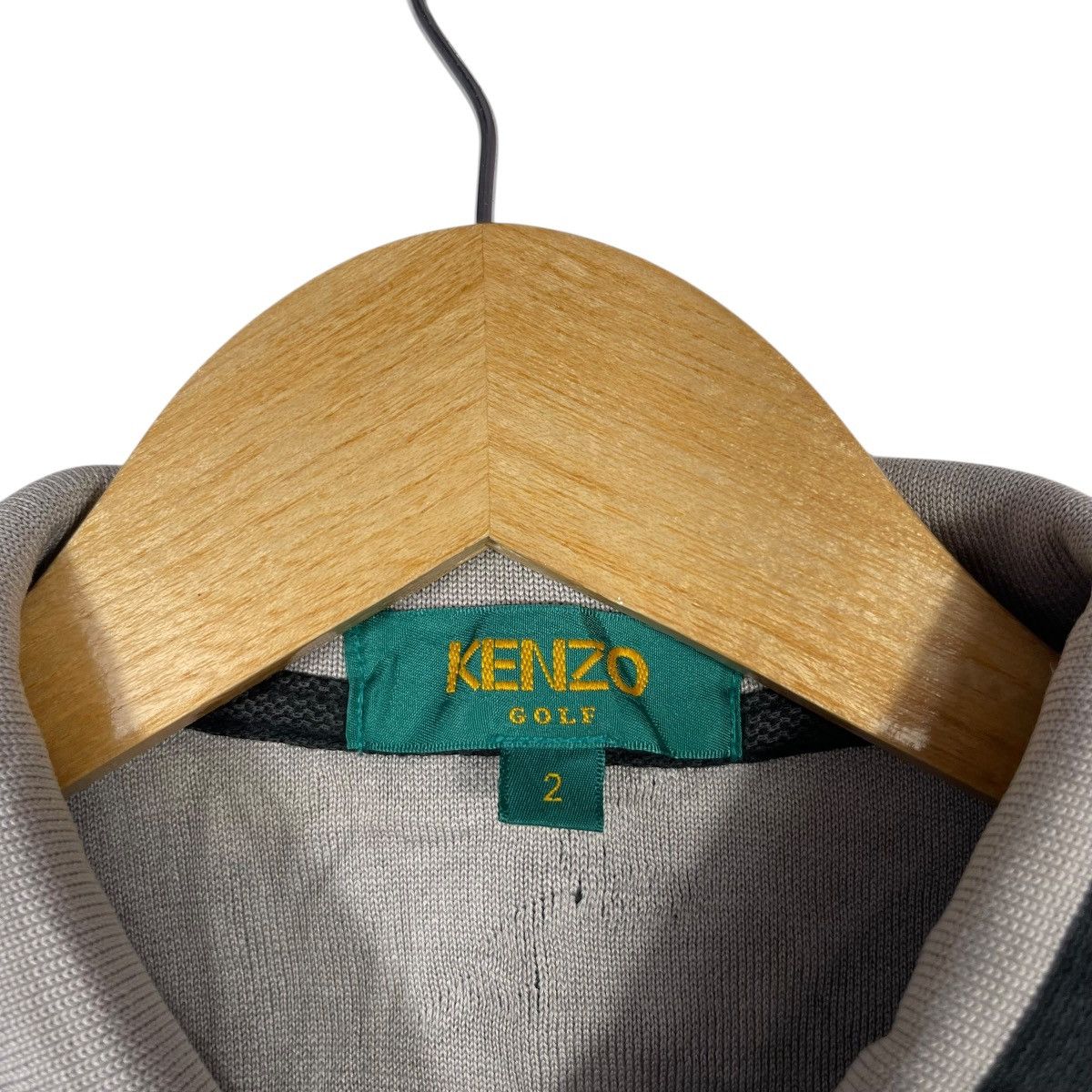 Kenzo Kenzo Golf Script Logo Polo Shirt Black Grey Vintage Japan Size US M / EU 48-50 / 2 - 3 Thumbnail
