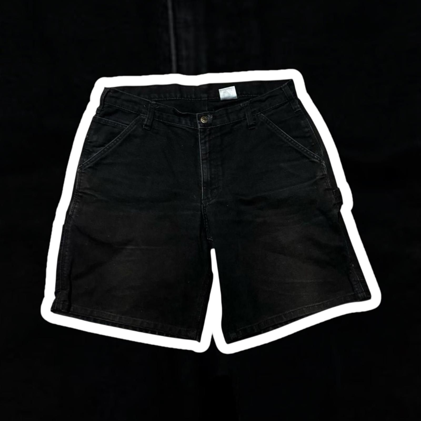 Designer Stylish Black Cargo Shorts Size US 34 / EU 50 - 1 Thumbnail