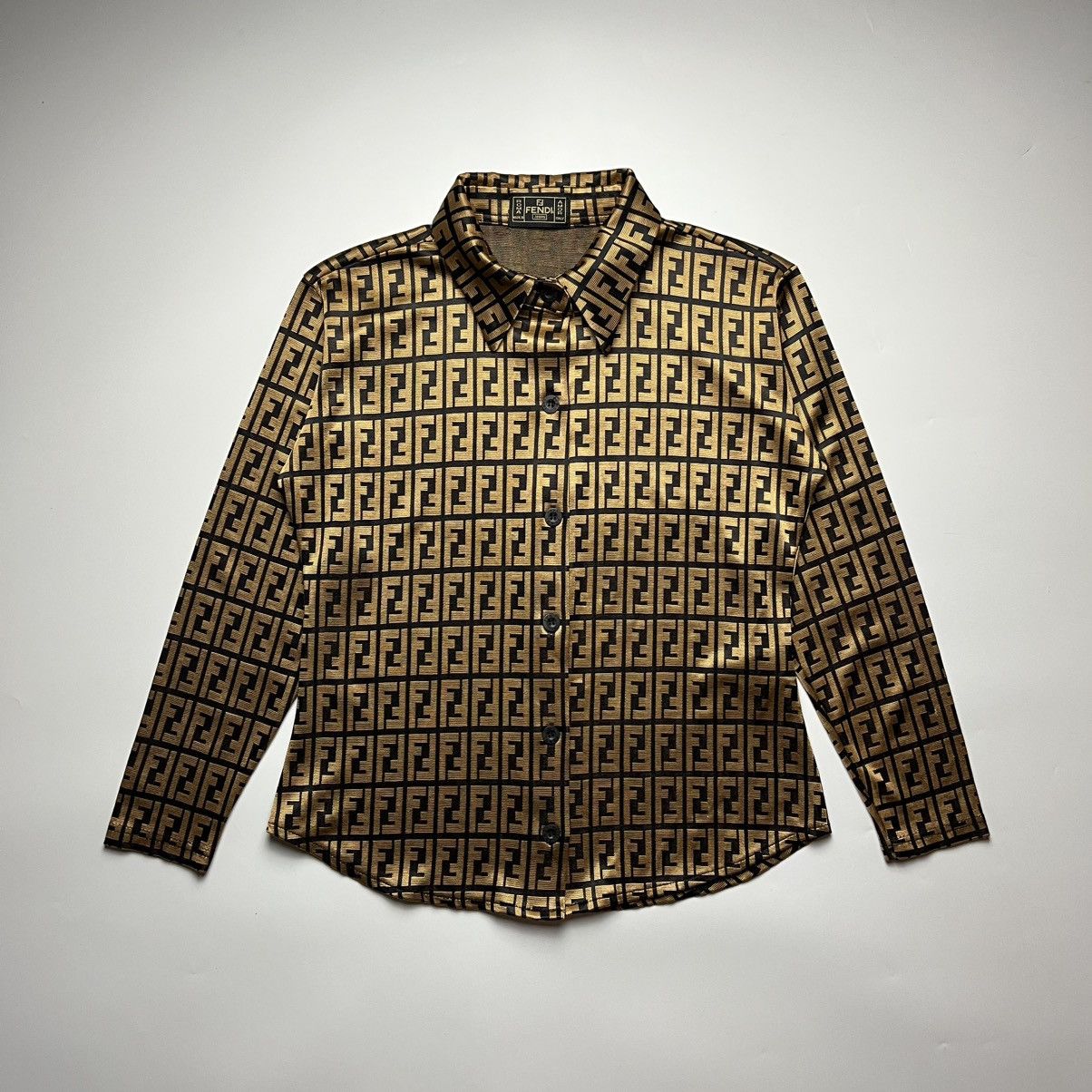 Fendi Vintage Fendi Zucca Monogram Shirt Size M / US 6-8 / IT 42-44 - 1 Thumbnail