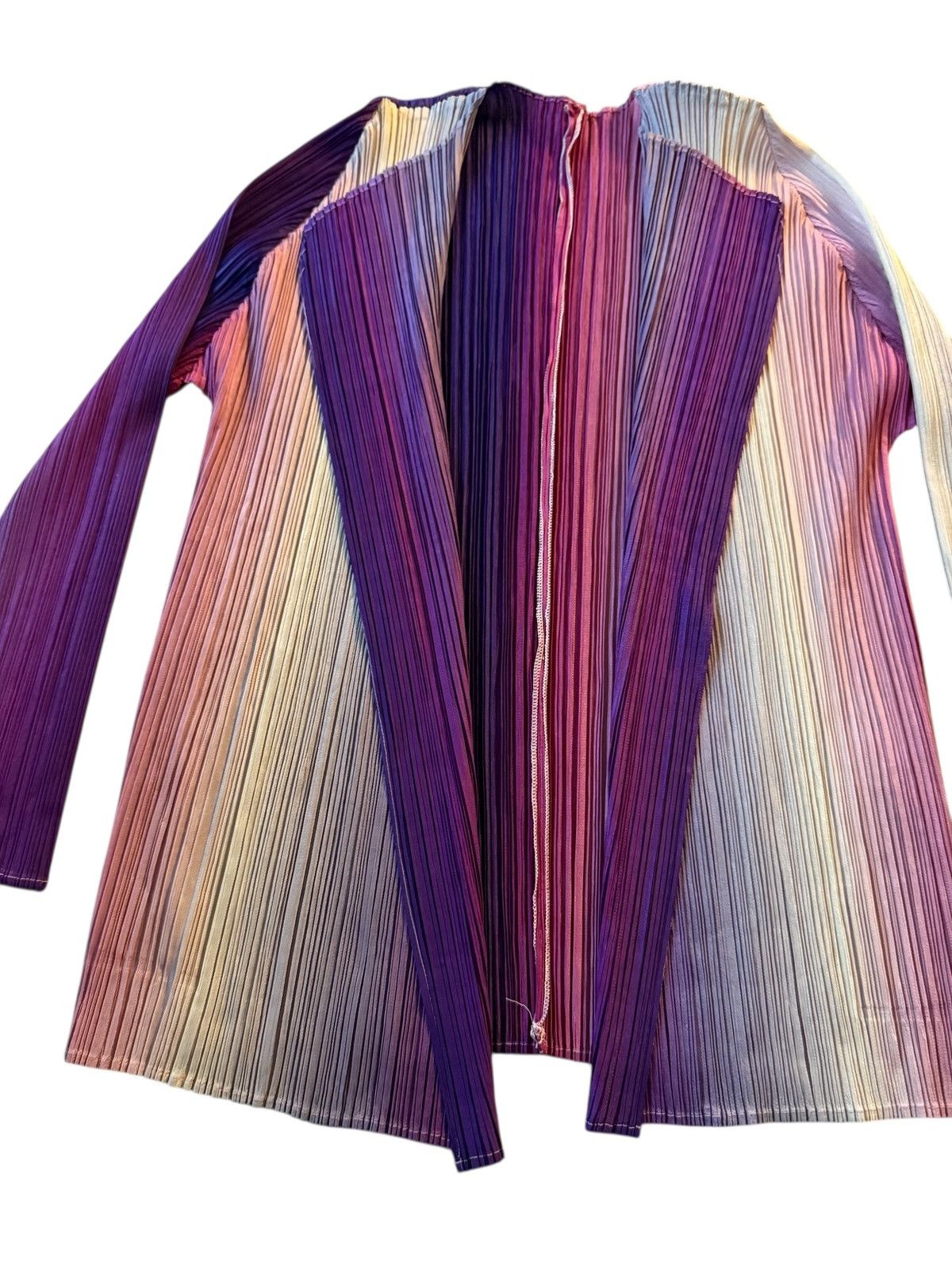 Pleats Please Issey Miyake RARE Pleats Please Issey Miyake ombré cardigan Size ONE SIZE - 4 Thumbnail
