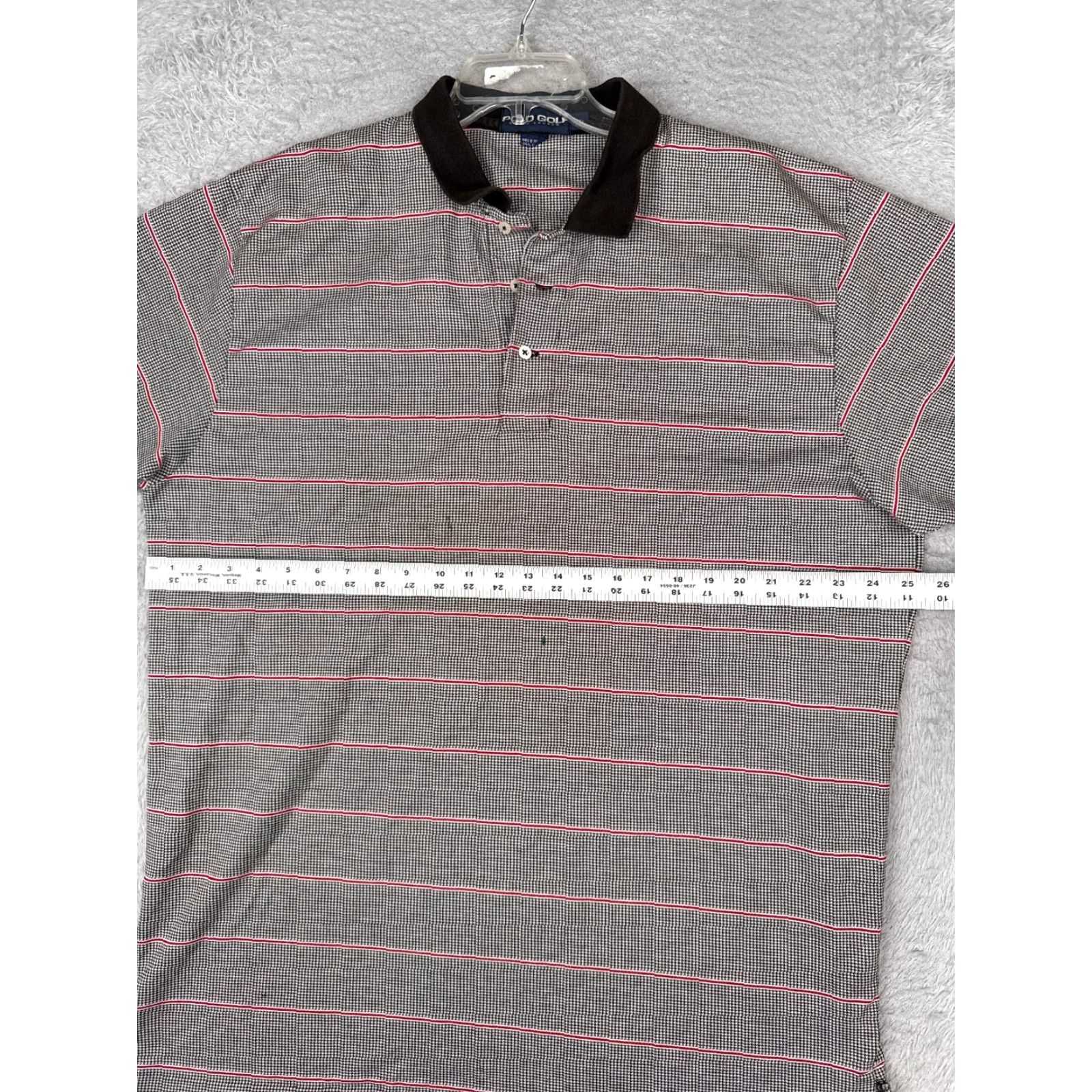 Ralph Lauren VINTAGE Ralph Lauren Polo Golf Shirt Men 2XL Black White Herringbone Polo Shirt Mens 2XL White Black Polo Golf Ralph Lauren Size US XXL / EU 58 / 5 - 7 Thumbnail