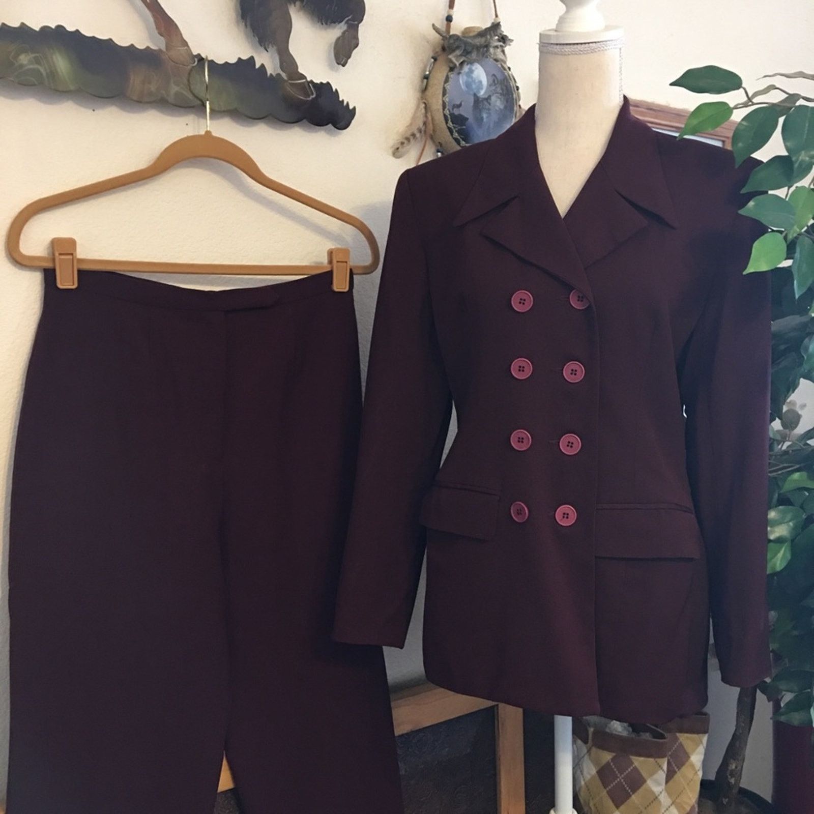 Vintage Vintage 80s Clifford & Wills double breasted suit Size M / US 6-8 / IT 42-44 - 1 Thumbnail