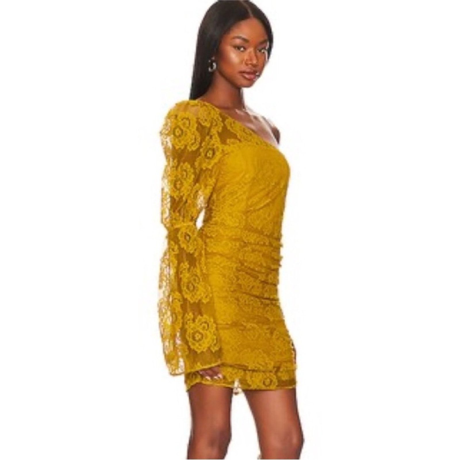 For Love & Lemons NWT For Love & Lemons $230 One-Shoulder Lace Dress size M Size M / US 6-8 / IT 42-44 - 5 Thumbnail