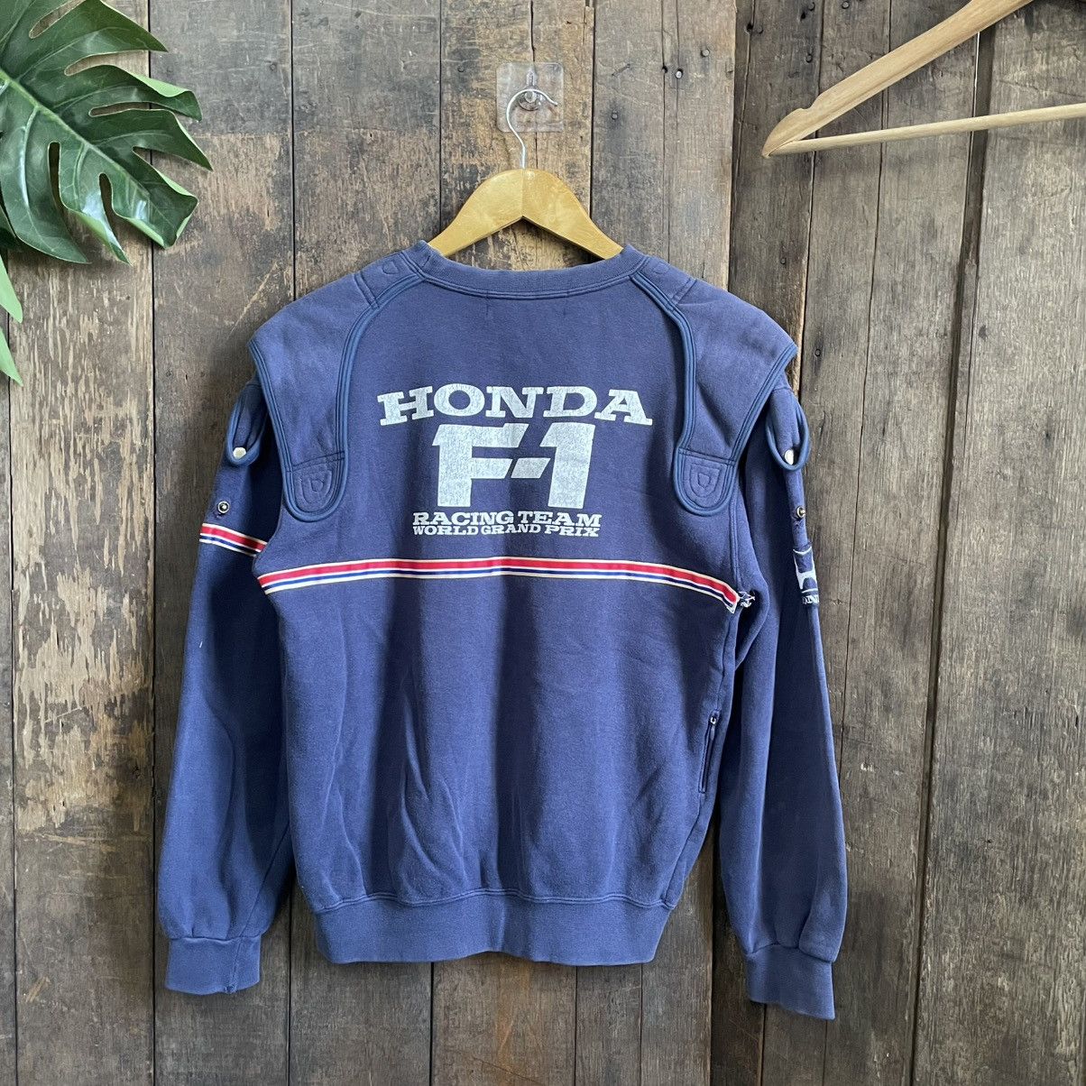 Honda × Vintage Vintage Distressed Honda F1 Racing Team Sweatshirt Size US S / EU 44-46 / 1 - 1 Thumbnail