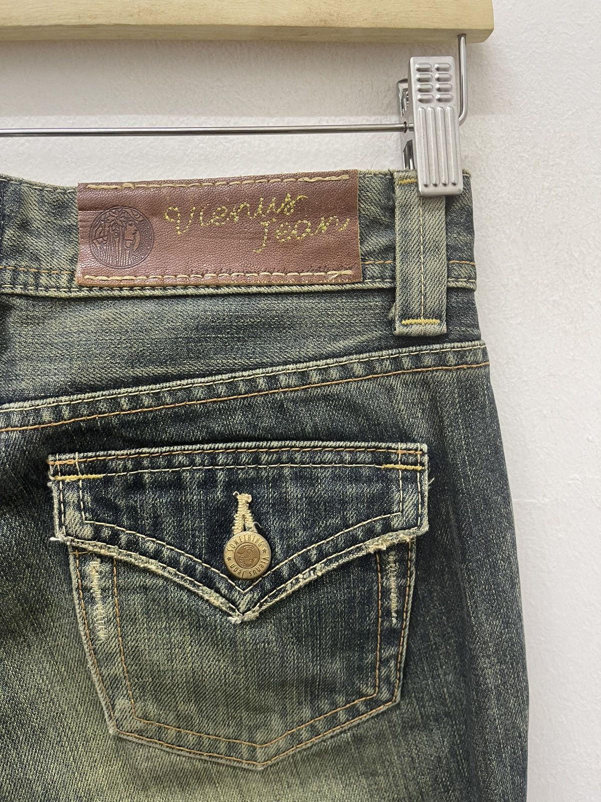 Edwin Rare Vintage VIENUS JEAN Something by Edwin Japan Flare Size US 28 / EU 44 - 17 Thumbnail