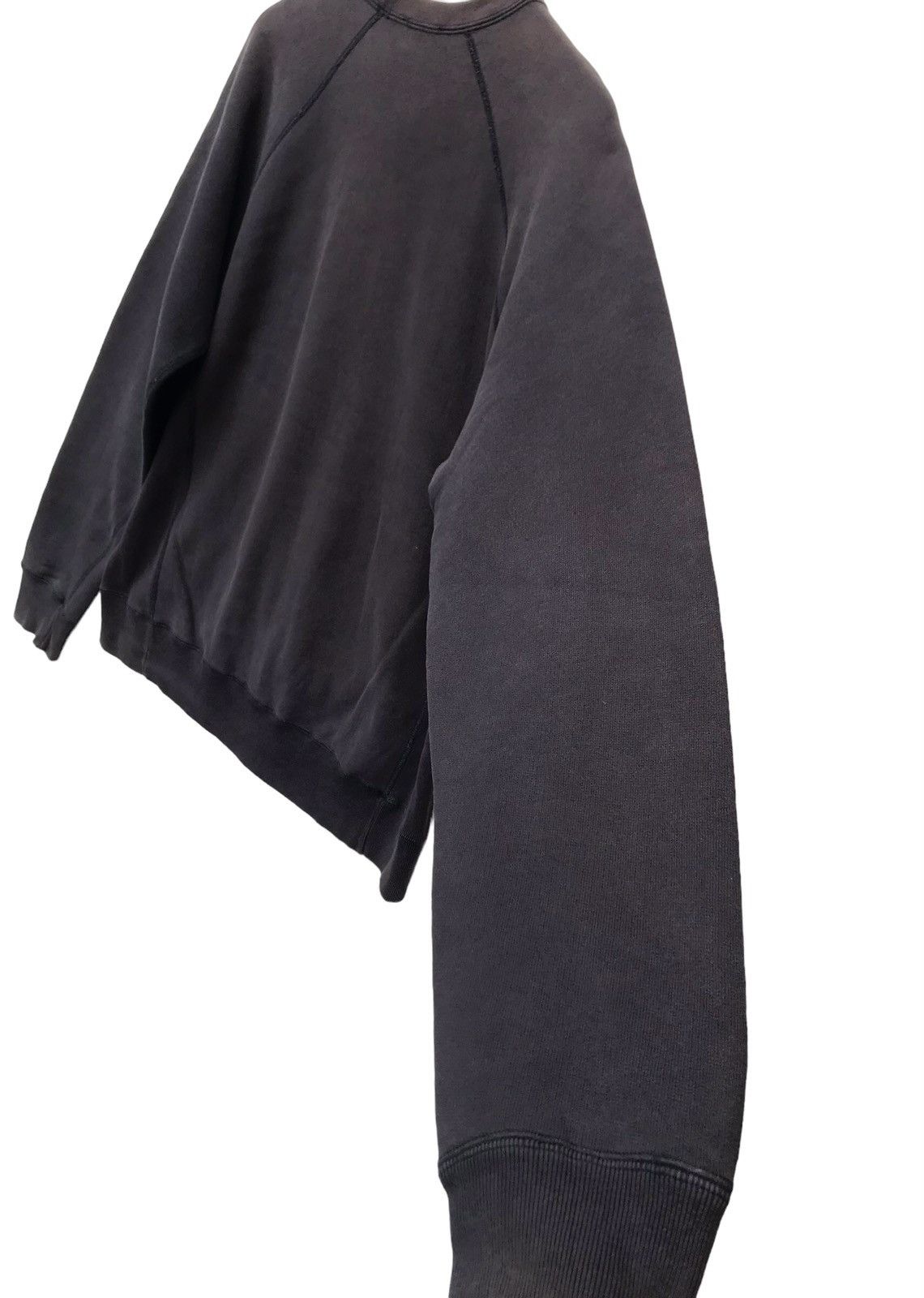 A.P.C. Faded Black Apc French Made Reverse Weave Crewneck Size US M / EU 48-50 / 2 - 10 Thumbnail