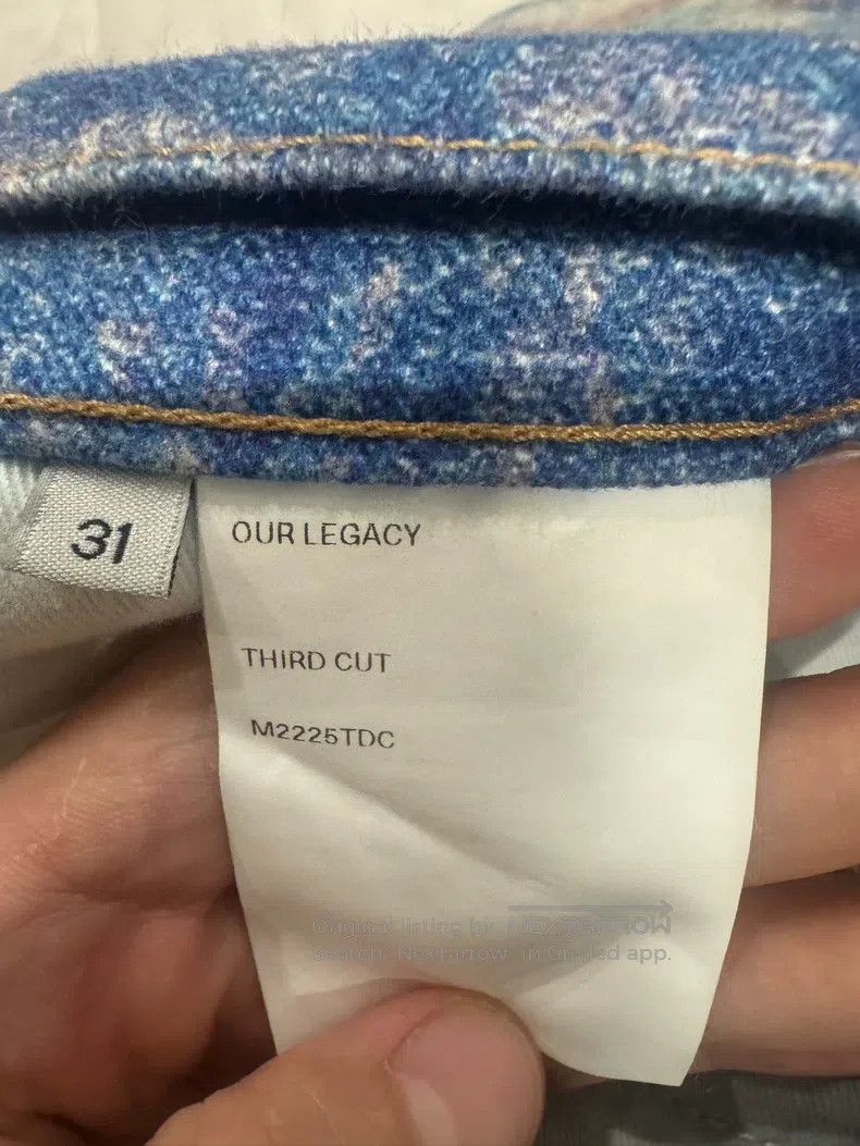 Our Legacy Our Legacy Stained patterned printed jeans Size US 31 - 7 Thumbnail