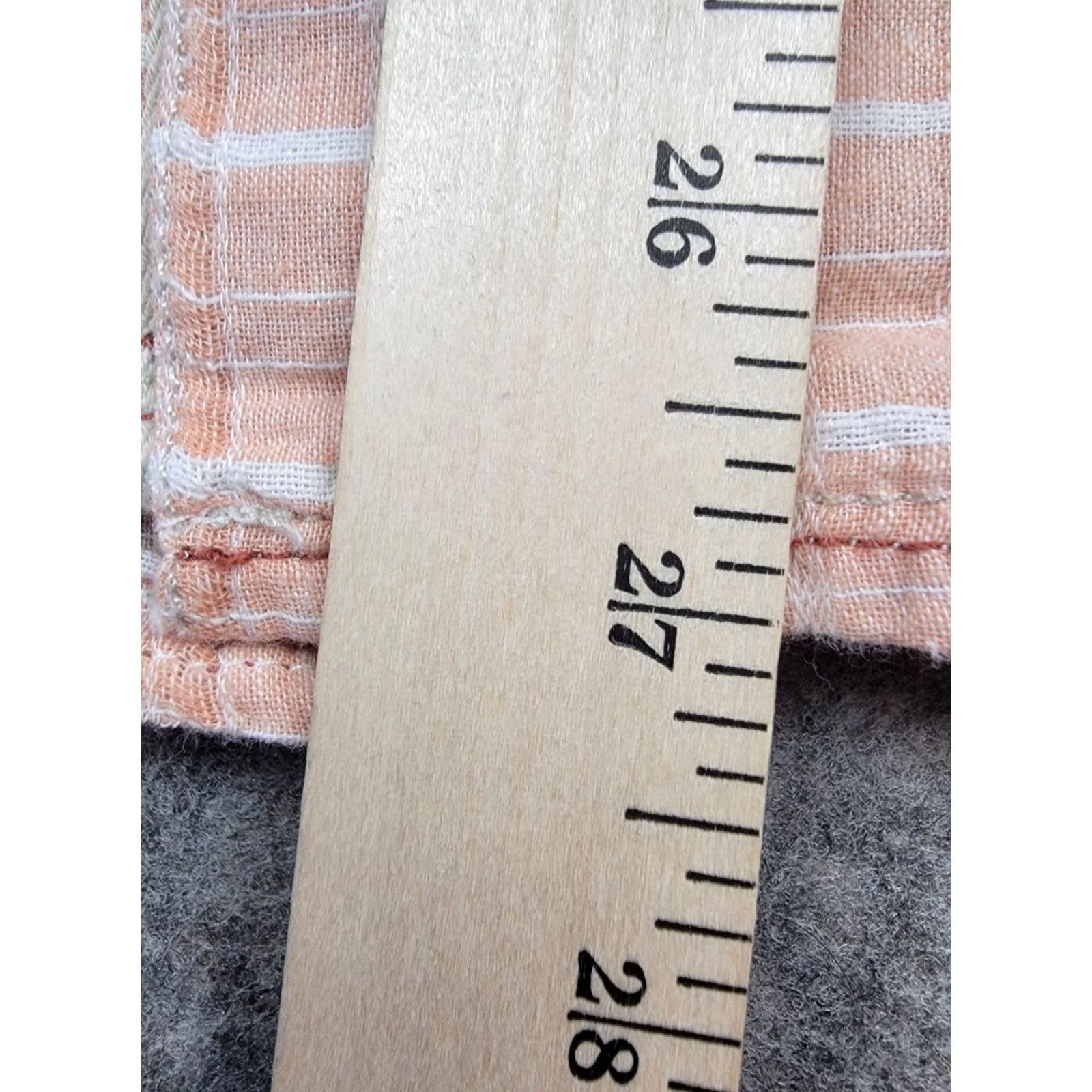 Carbon2Cobalt Carbon 2 Cobalt Shirt Mens Large Pink White Plaid Linen Blend Button Up Size US L / EU 52-54 / 3 - 4 Thumbnail
