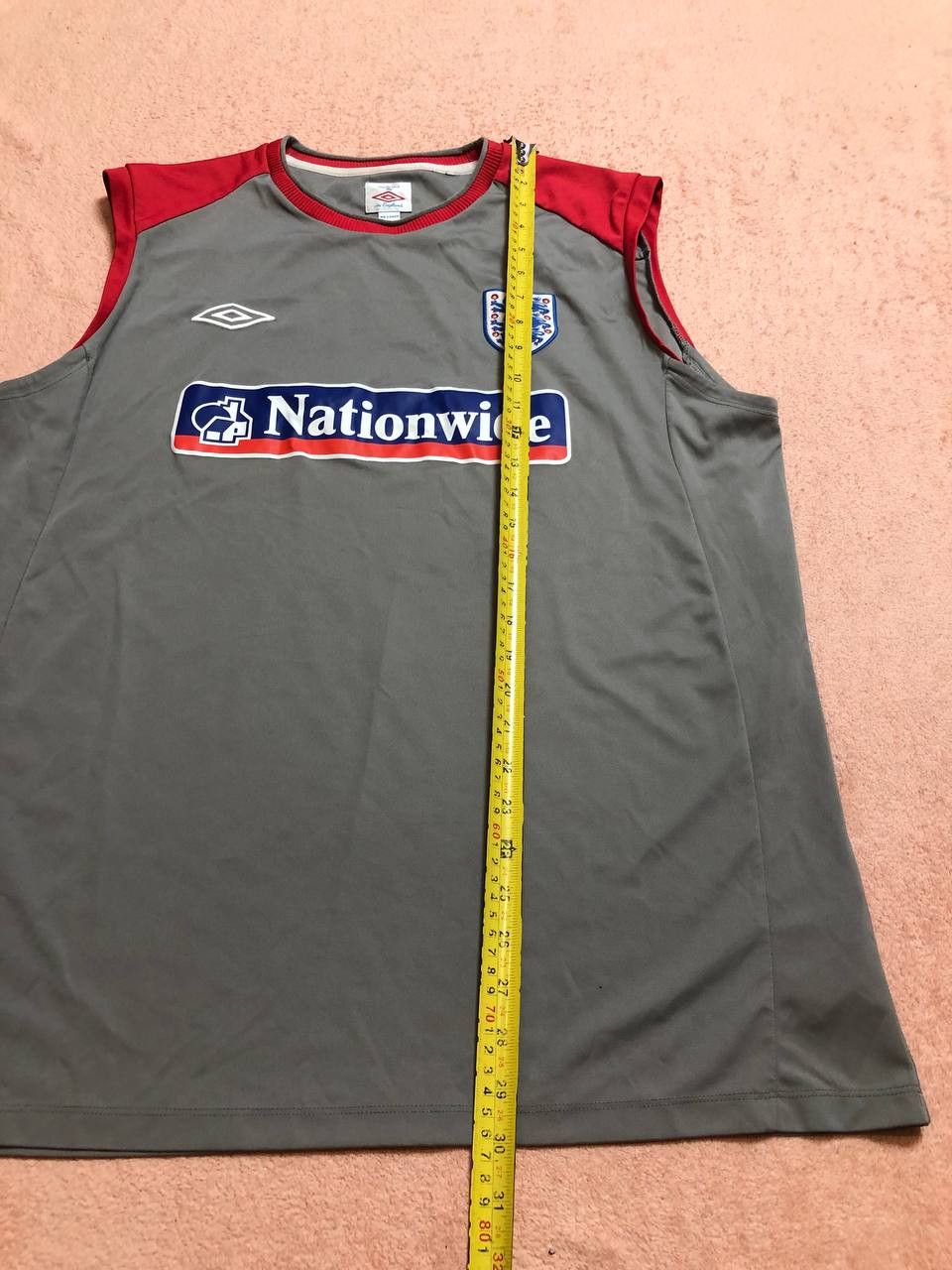 Umbro ENGLAND Football Umbro Training Sleeveless Shirt Nationwide Size US XXL / EU 58 / 5 - 9 Thumbnail