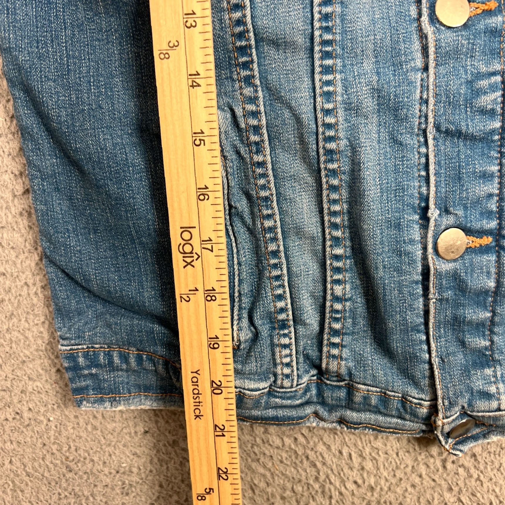 Free People Free People Vest Womens Button Down Raw Hem Denim Blue Size M Size M / US 6-8 / IT 42-44 - 2 Thumbnail