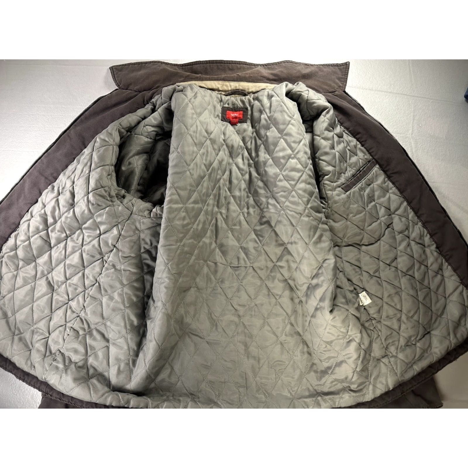 Mossimo VINTAGE Mossimo Jacket Mens LARGE Brown Quilted Lined Distressed Chore Barn Coat Size US L / EU 52-54 / 3 - 4 Thumbnail