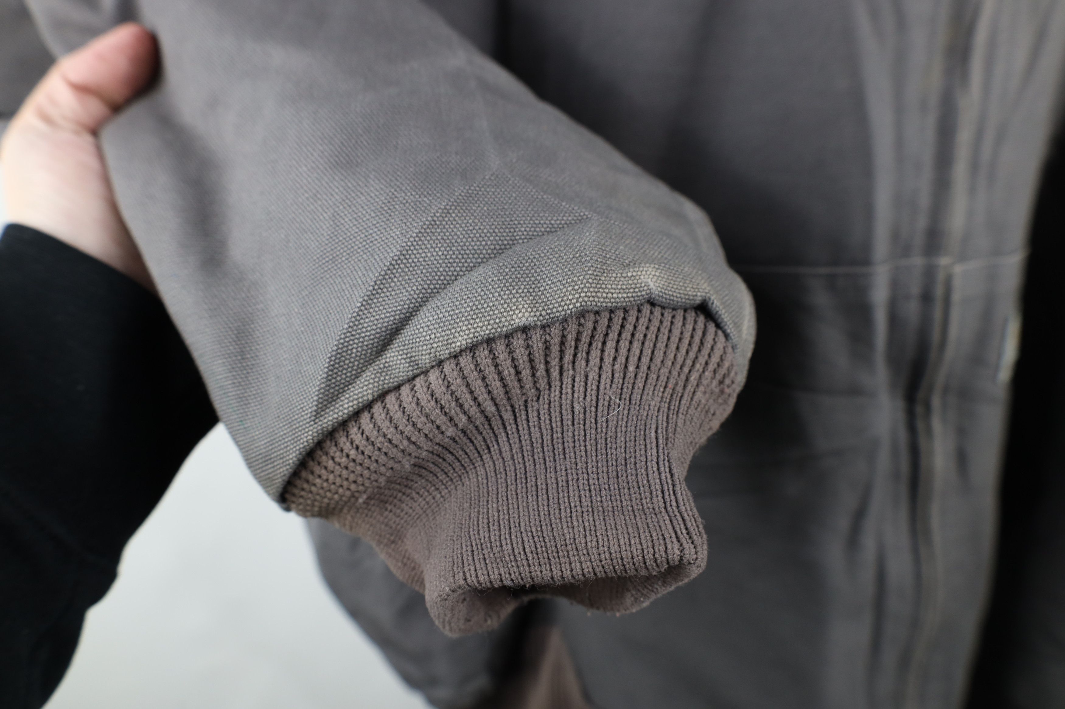 Carhartt × Vintage Vintage Carhartt Spell Out Quilted Hooded Jacket Gray USA Size US XXL / EU 58 / 5 - 9 Thumbnail