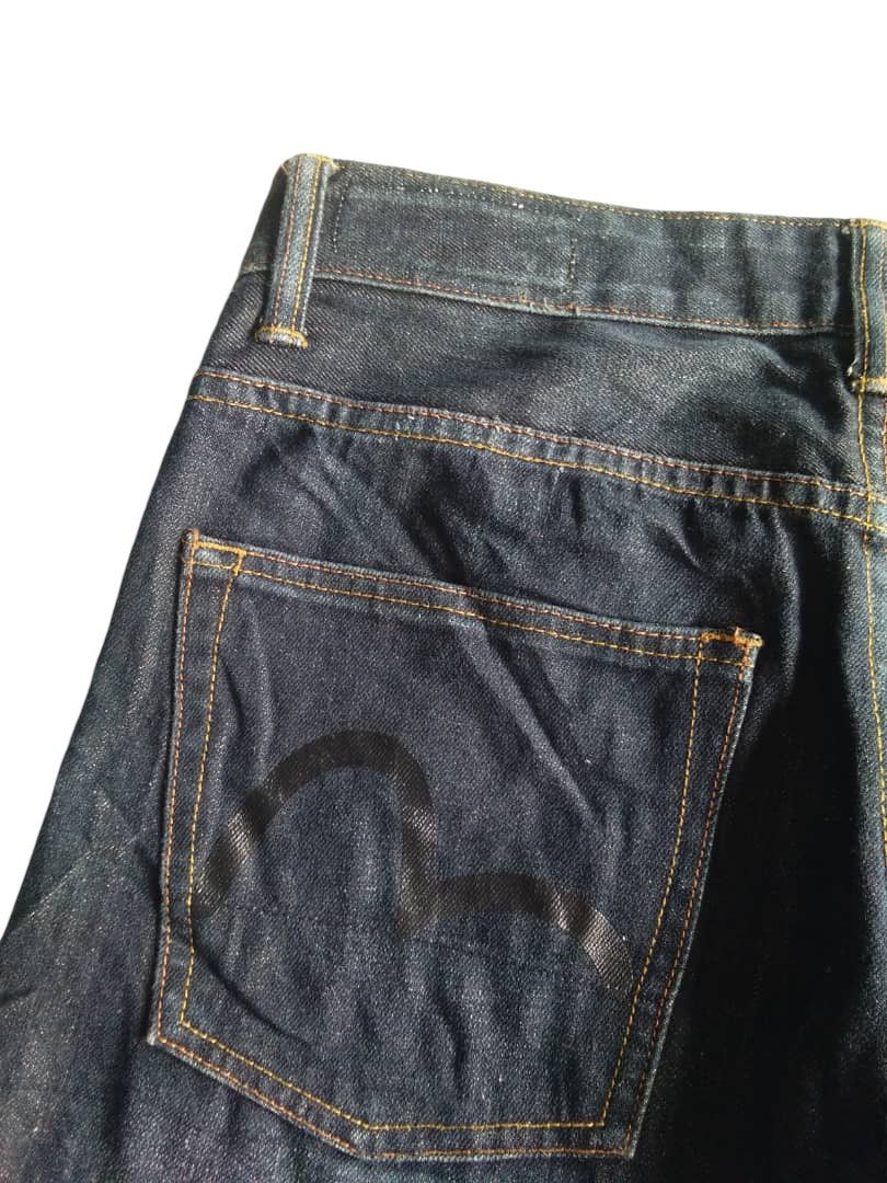 Rare💥Evisu Black Seagull Selvedge Jeans Denim🎌