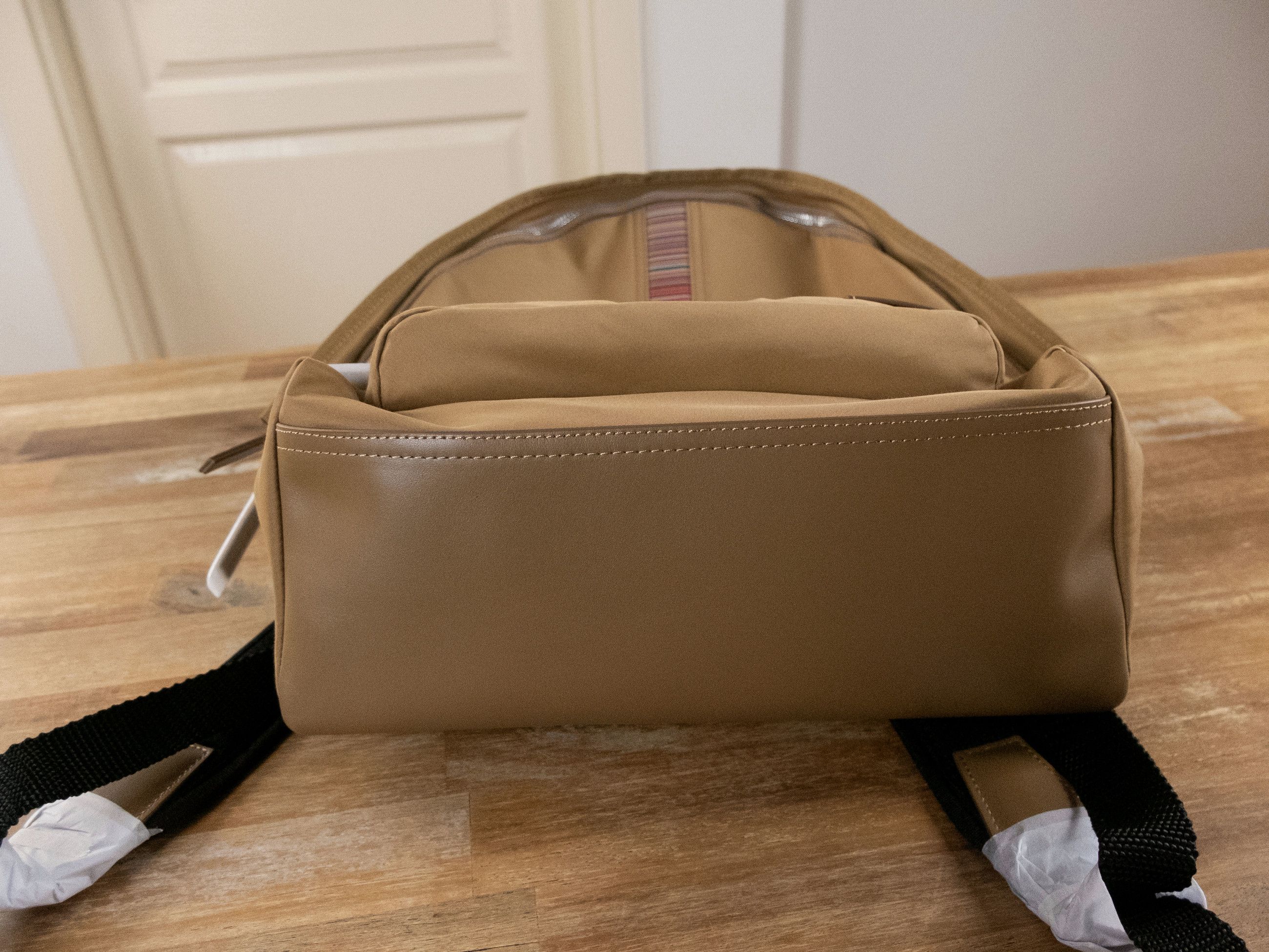 Paul Smith PAUL SMITH brown beige signature stripe nylon backpack bag Size ONE SIZE - 16 Thumbnail