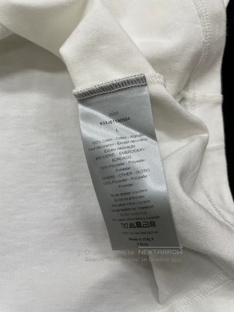 Dior Dior White embroidered printed letter T-shirt short sleeve Size US L / EU 52-54 / 3 - 5 Thumbnail