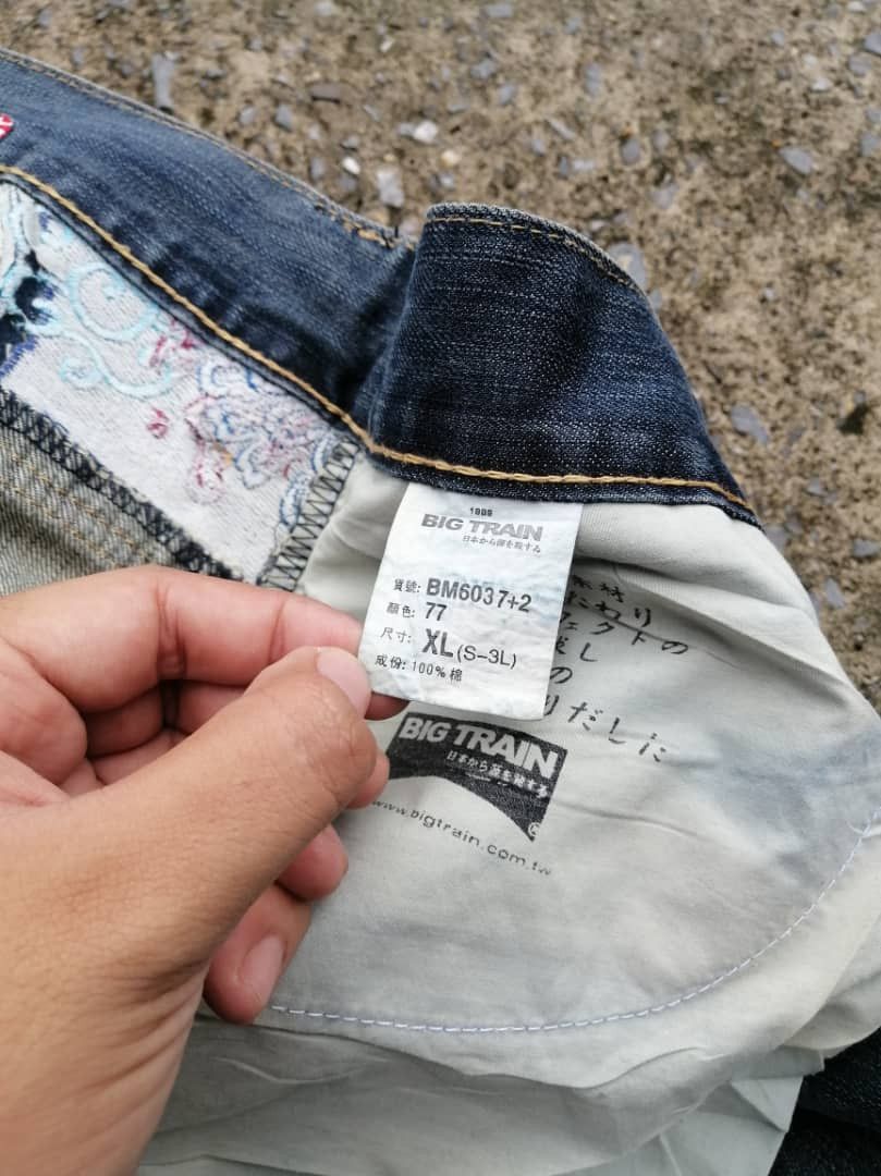 Japanese Brand Osaka Big Train Japan Embroidered Denim Jeans Size US 34 / EU 50 - 4 Thumbnail