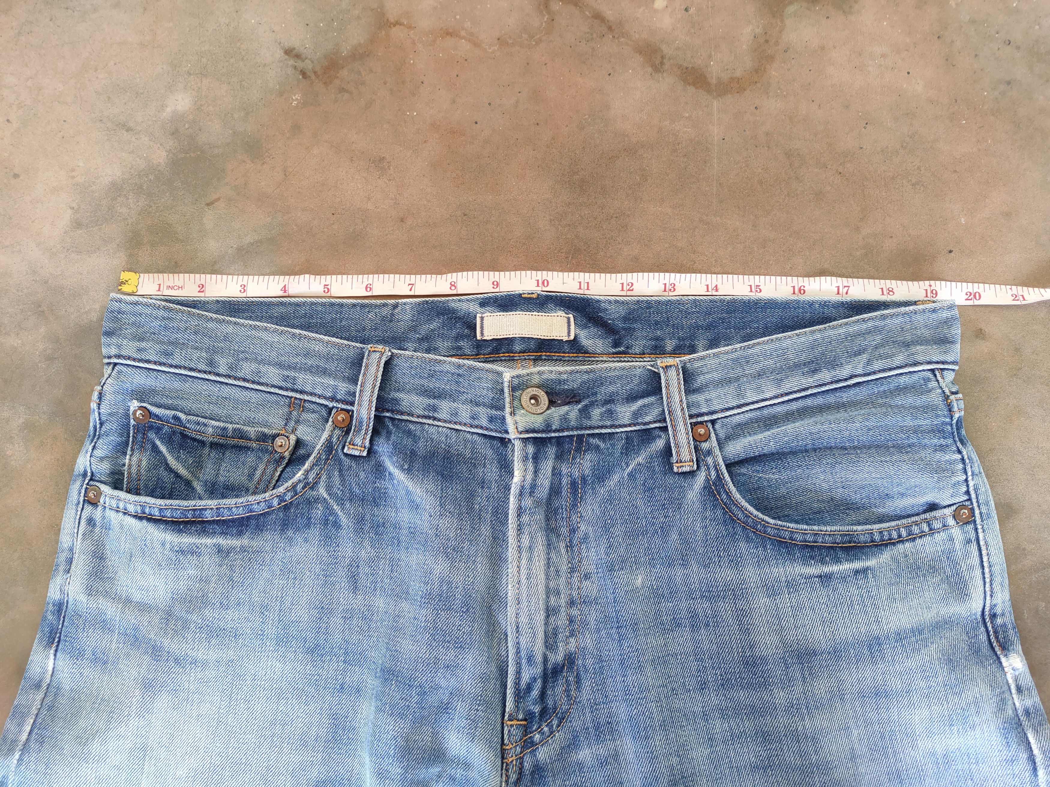 Japanese Brand × Jean × Vintage W38 VINTAGE JAPANESE FADED DISTRESSED JEAN DENIM PANTS Size US 38 / EU 54 - 5 Thumbnail