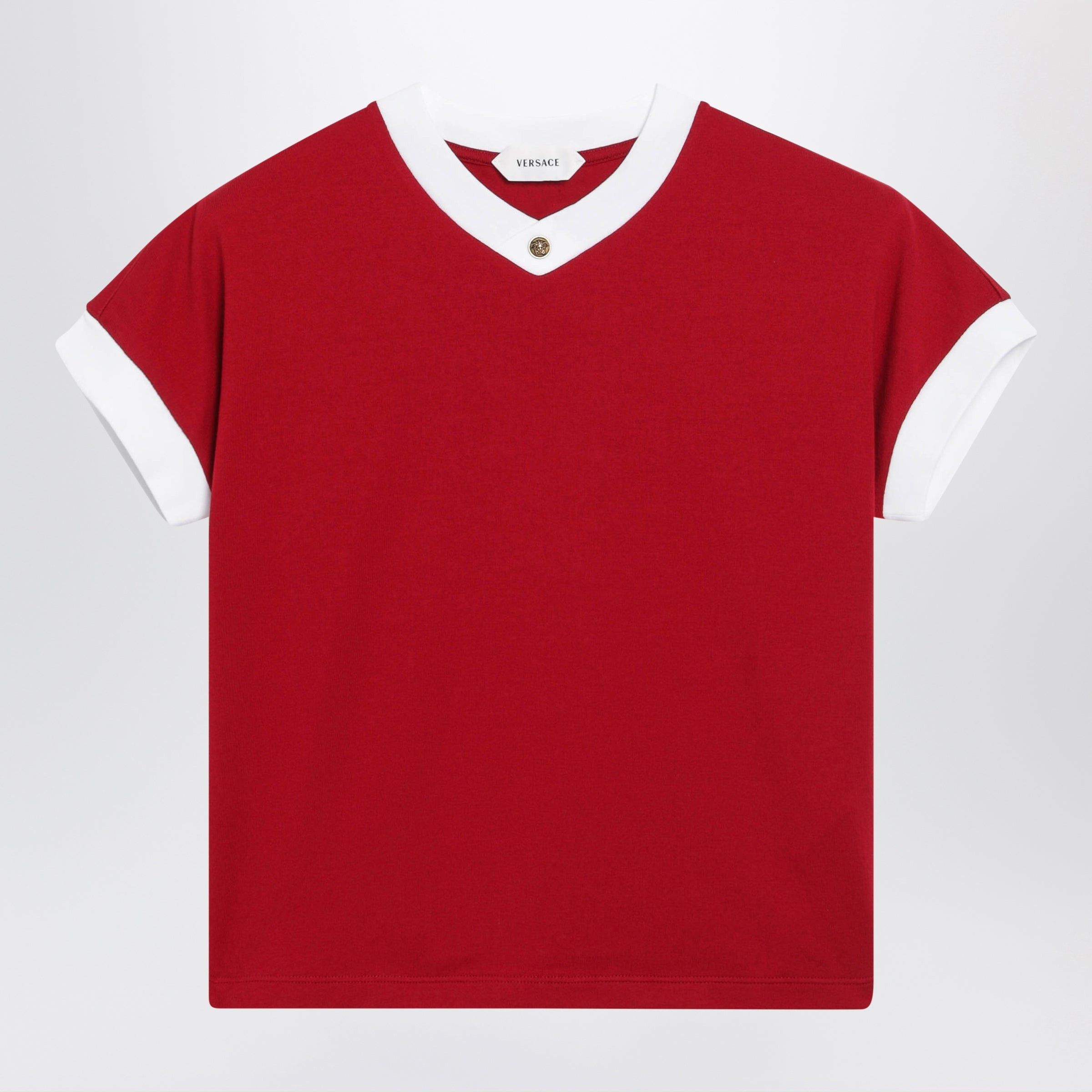Versace Versace Red Cotton Jersey T-Shirt Size M / US 6-8 / IT 42-44 - 1 Thumbnail