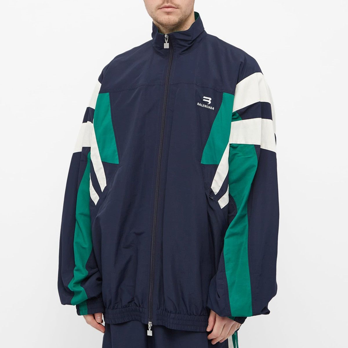 Balenciaga 🔥$2.9K VALUE🔥 Sporty B Nylon Logo Track Jacket Size US S / EU 44-46 / 1 - 4 Thumbnail