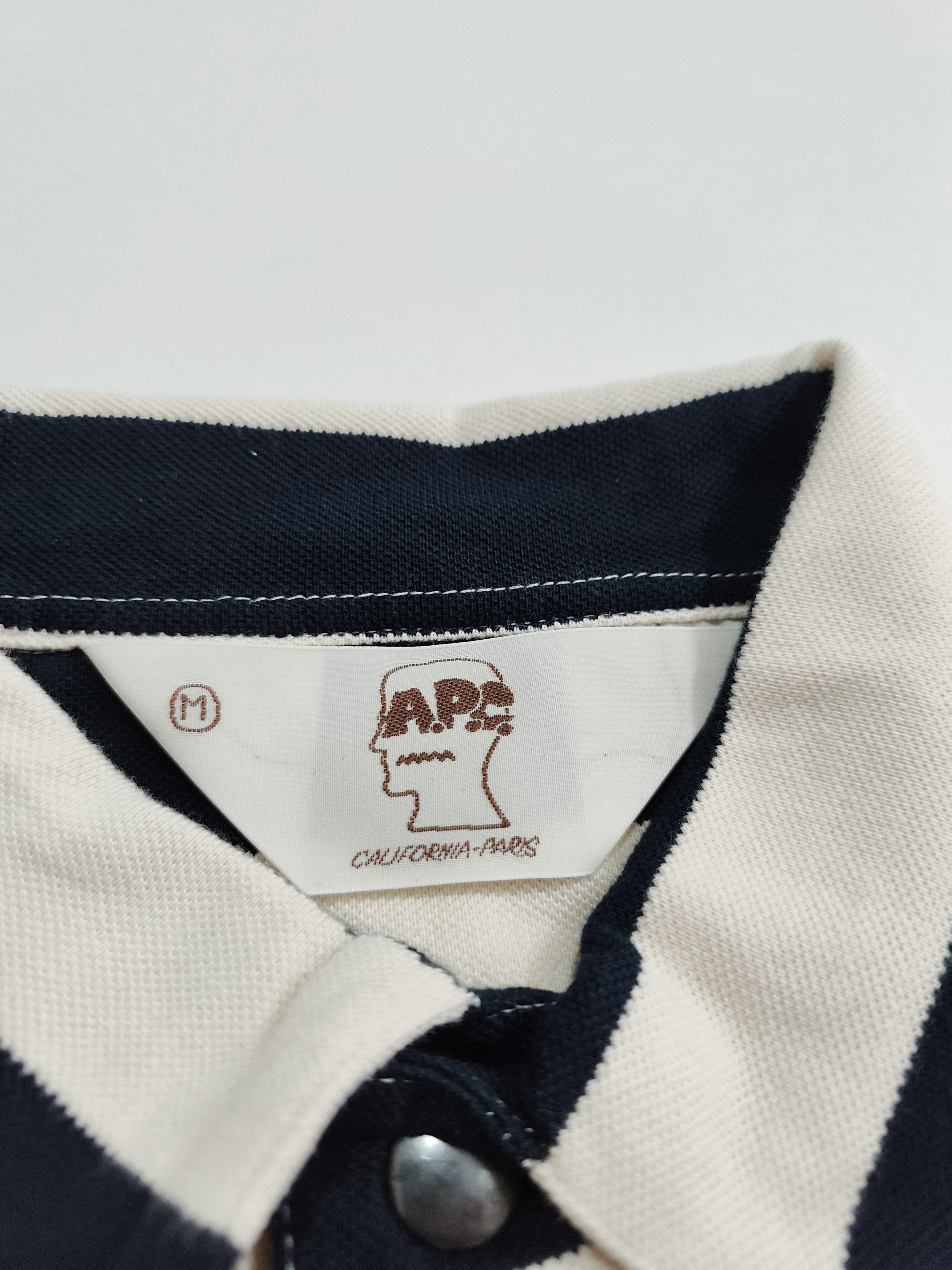 Brain Dead Brain dead x A.P.C. "Striped Pique Polo" Size US M / EU 48-50 / 2 - 4 Thumbnail