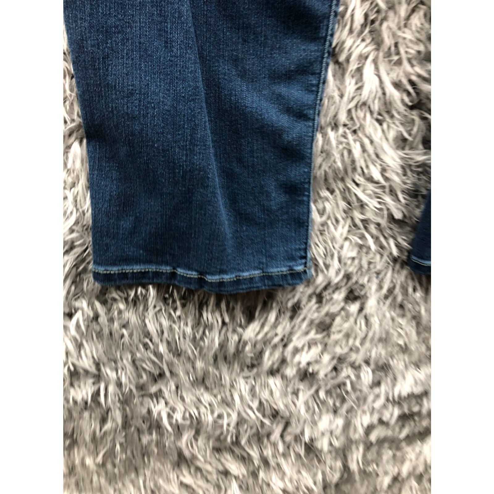 Vintage Time & TRU Jeans Time And Tru Denim Straight 16 Womens High Rise Medium Blue 5-Pocket Regular Size 32 Waist Inseam 27 Comfort Size 38" / US 16 / IT 52 - 7 Thumbnail