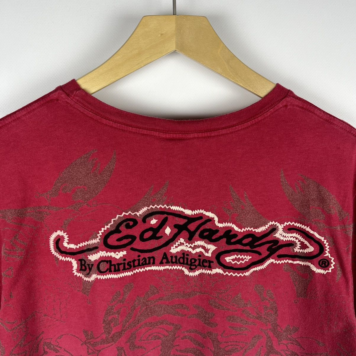 Ed Hardy Vintage Ed Hardy AOP tattoo rare y2k tee 90’s Size US L / EU 52-54 / 3 - 10 Thumbnail