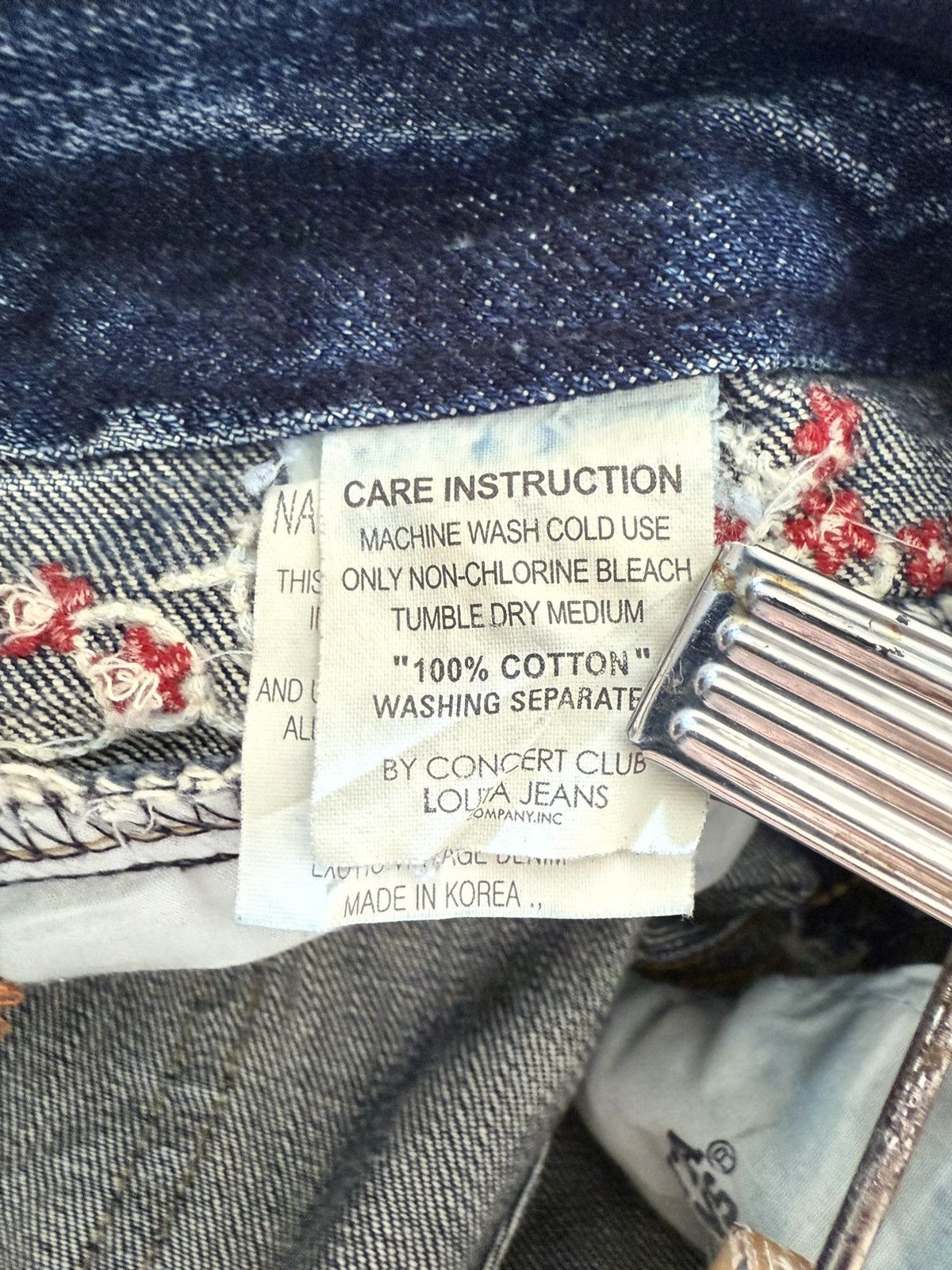 Hysteric Glamour × Japanese Brand Yoshitomo Lolita Japan Heavy Whisker Blossom Flare Jeans Size US 29 - 24 Thumbnail