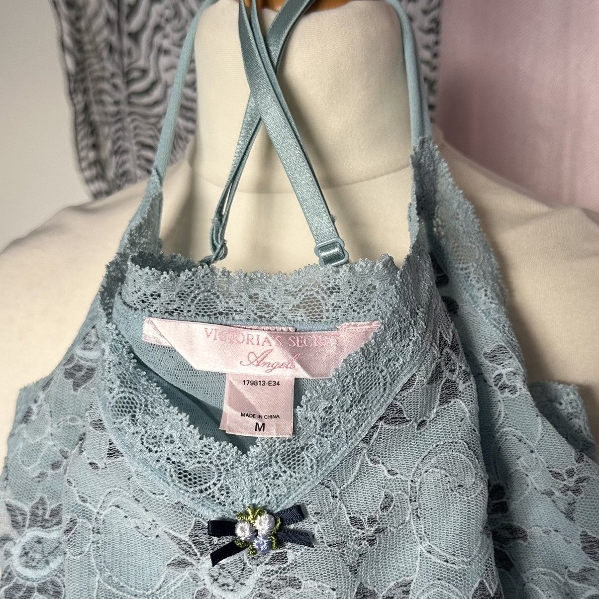 Victoria's Secret Vintage Victoria’s Secret light blue mint lace mesh cami S Size S / US 4 / IT 40 - 8 Thumbnail