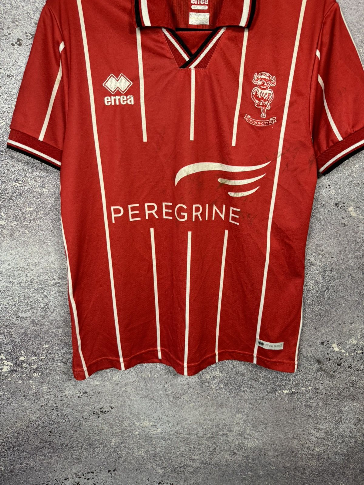 Errea × Vintage Vintage Lincoln City 2020/21 Errea Soccer Jersey Blokcore Size US S / EU 44-46 / 1 - 4 Thumbnail