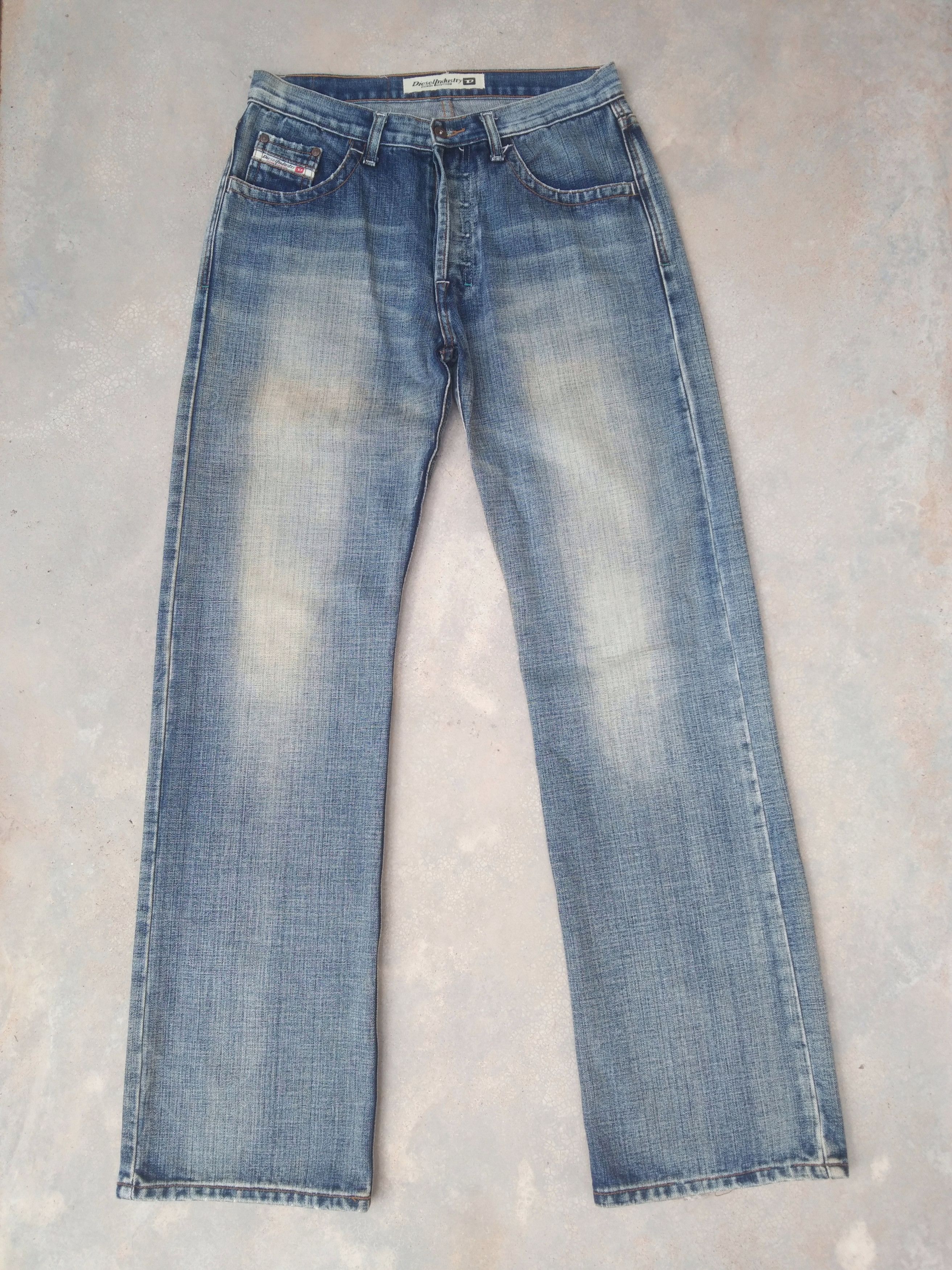 image of Vintage Distressed Diesel Industry Boot Flared Jeans 31X34 in Blue, Men's