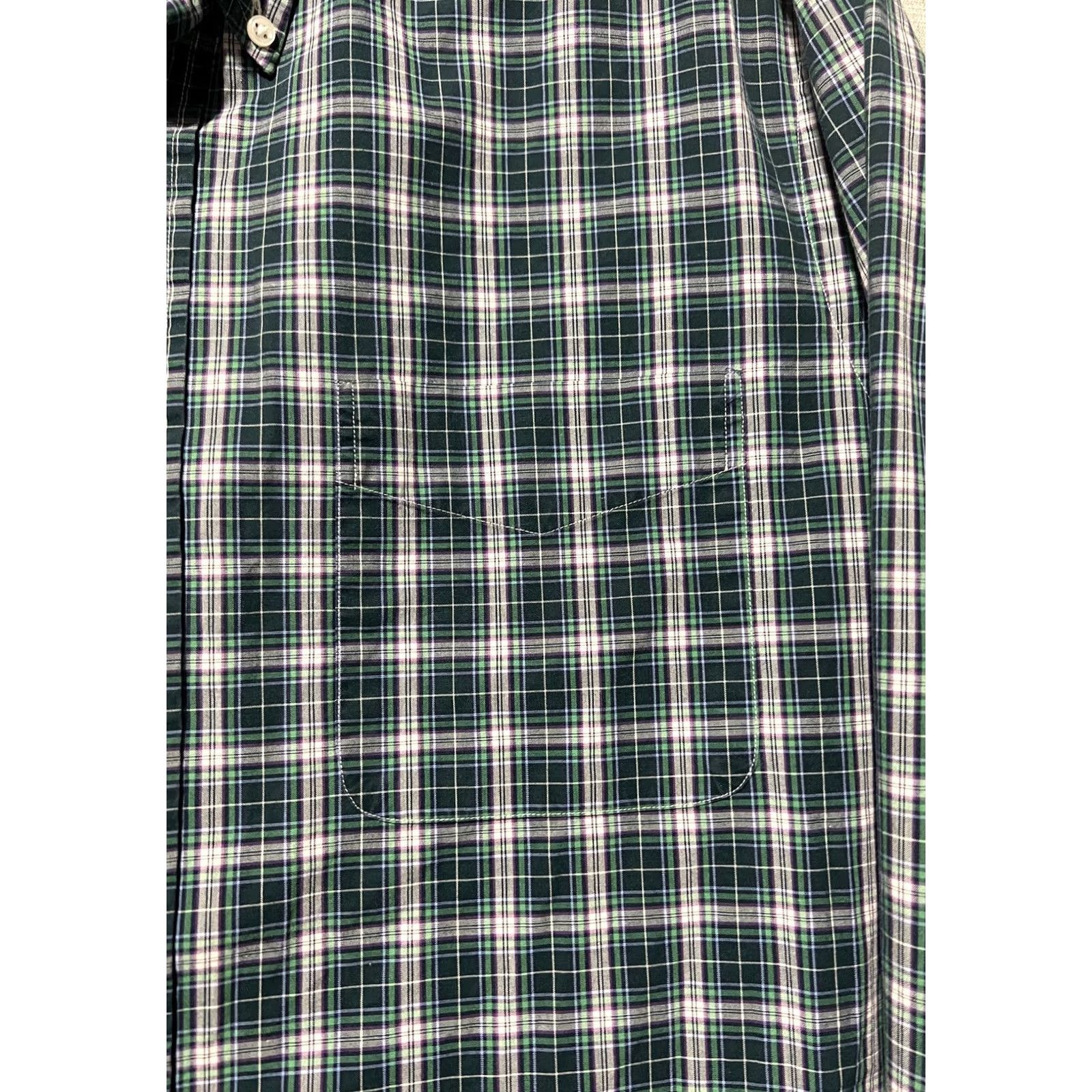 Ralph Lauren Vtg Ralph Lauren Shirt XL Blue Green Plaid Custom Fit Preppy Heritage Men's Size US XL / EU 56 / 4 - 3 Thumbnail