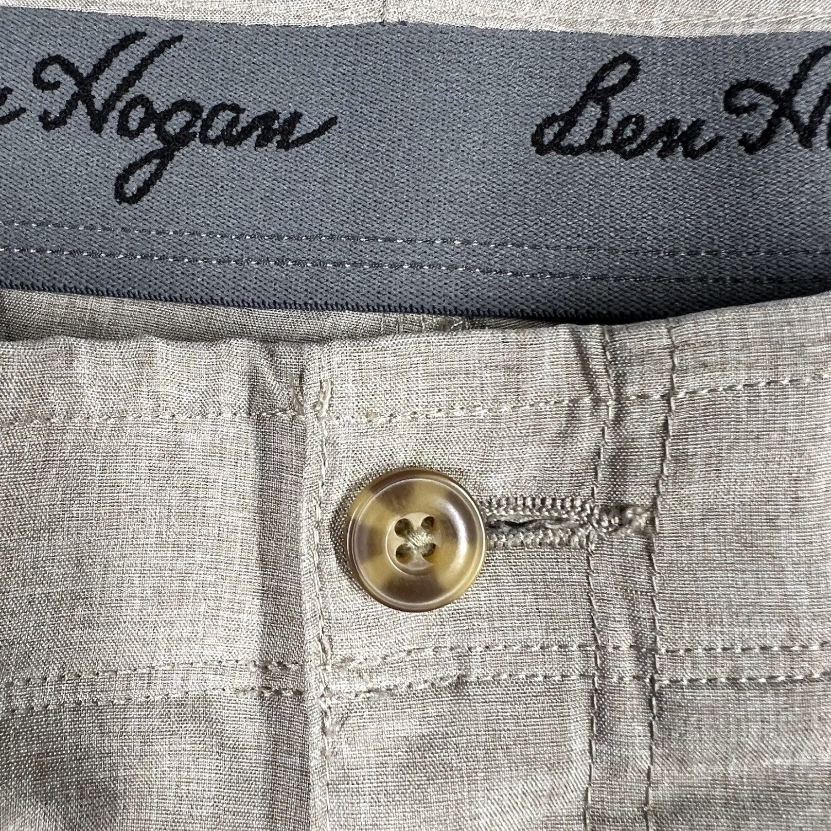 Hogan Ben Hogan Performance Shorts Mens Sz 40 Flat Front Tan 10” Inseam Minor Stain Size US 40 / EU 56 - 5 Thumbnail