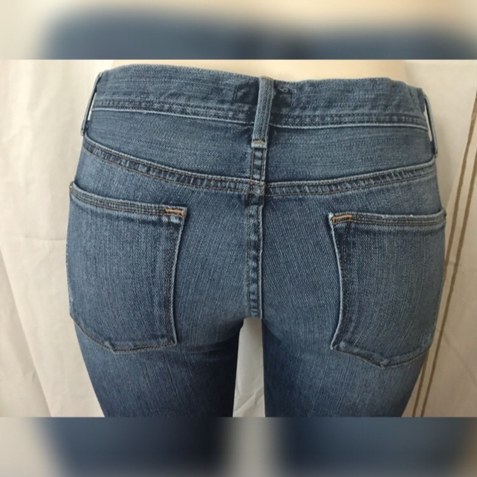 Bebe Bebe Blue 98% Cotton Distressed Blue Jeans Size 28 Size 28" / US 6 / IT 42 - 5 Thumbnail