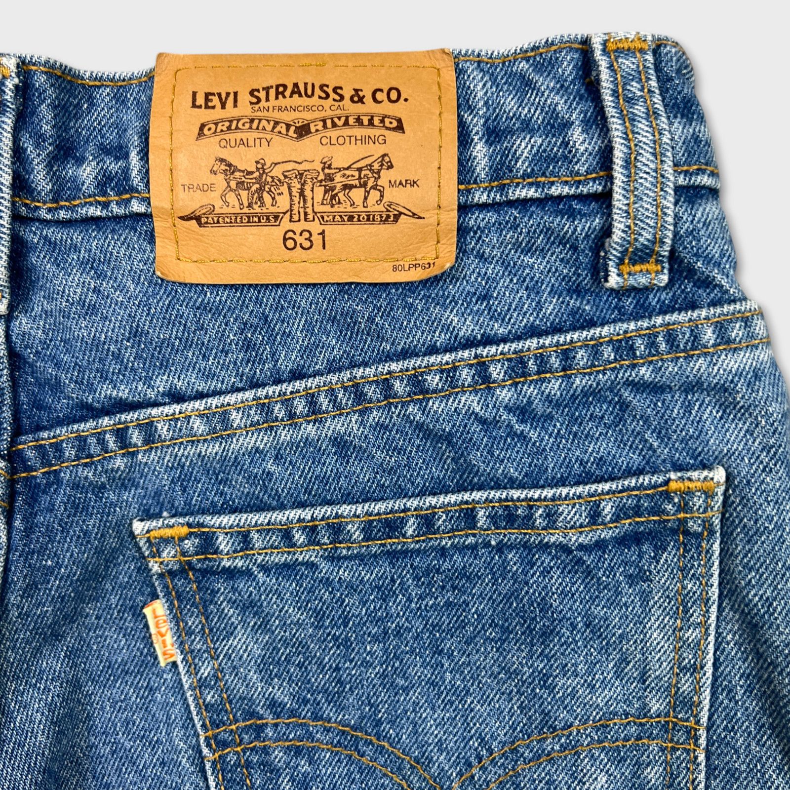 Levi's × Vintage Vintage Levi's 631 Jeans 30x34 Slim Fit Orange Tab 90s Denim Size US 28 / EU 44 - 8 Thumbnail