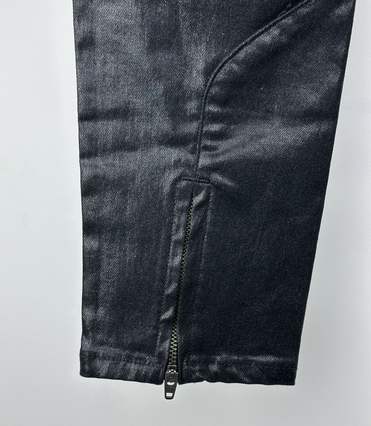 Allsaints All Saints Spitalfields Pants Women 32 Black Coated Low Rise Size 32" / US 10 / IT 46 - 3 Thumbnail