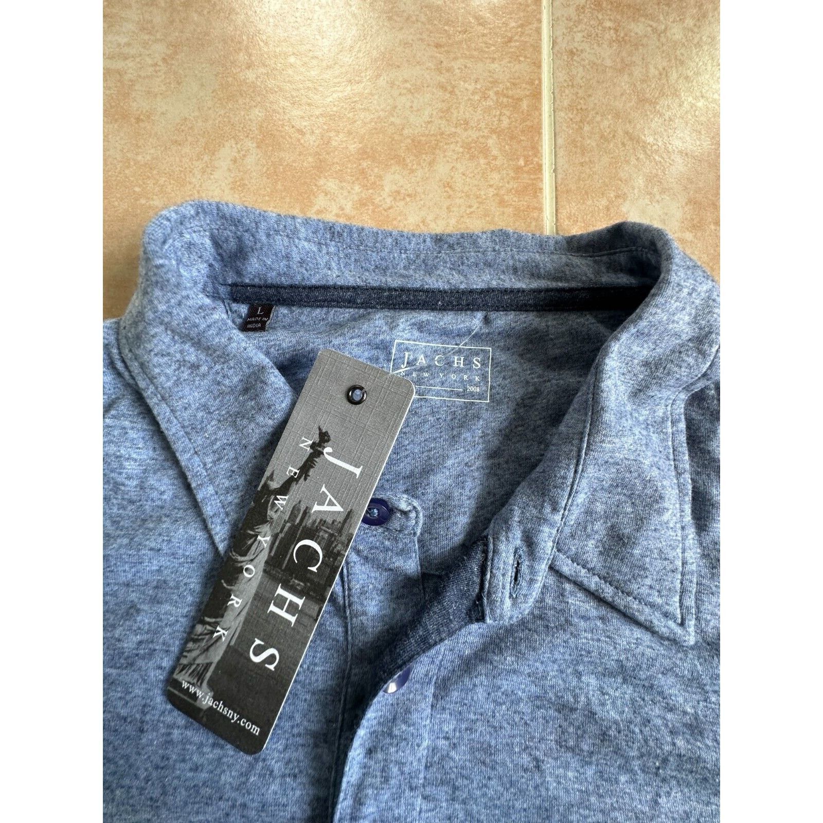 Other New ! JACHS New York Polo shirt blue Men size L Size US L / EU 52-54 / 3 - 4 Thumbnail