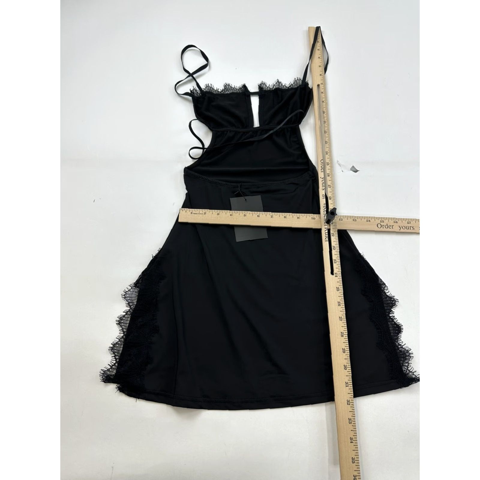 Vintage VINTAGE Solado Lace Dress Womens XS Black NWT Size XS / US 0-2 / IT 36-38 - 4 Thumbnail