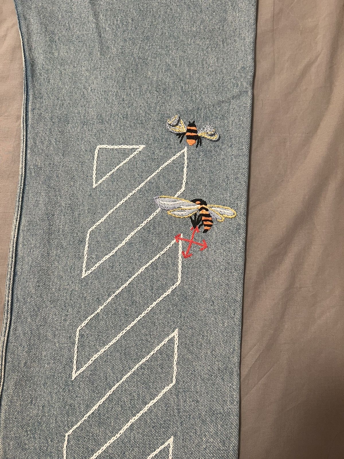 Off-White Off-White Bees Carpenter Jeans Size US 34 / EU 50 - 5 Thumbnail