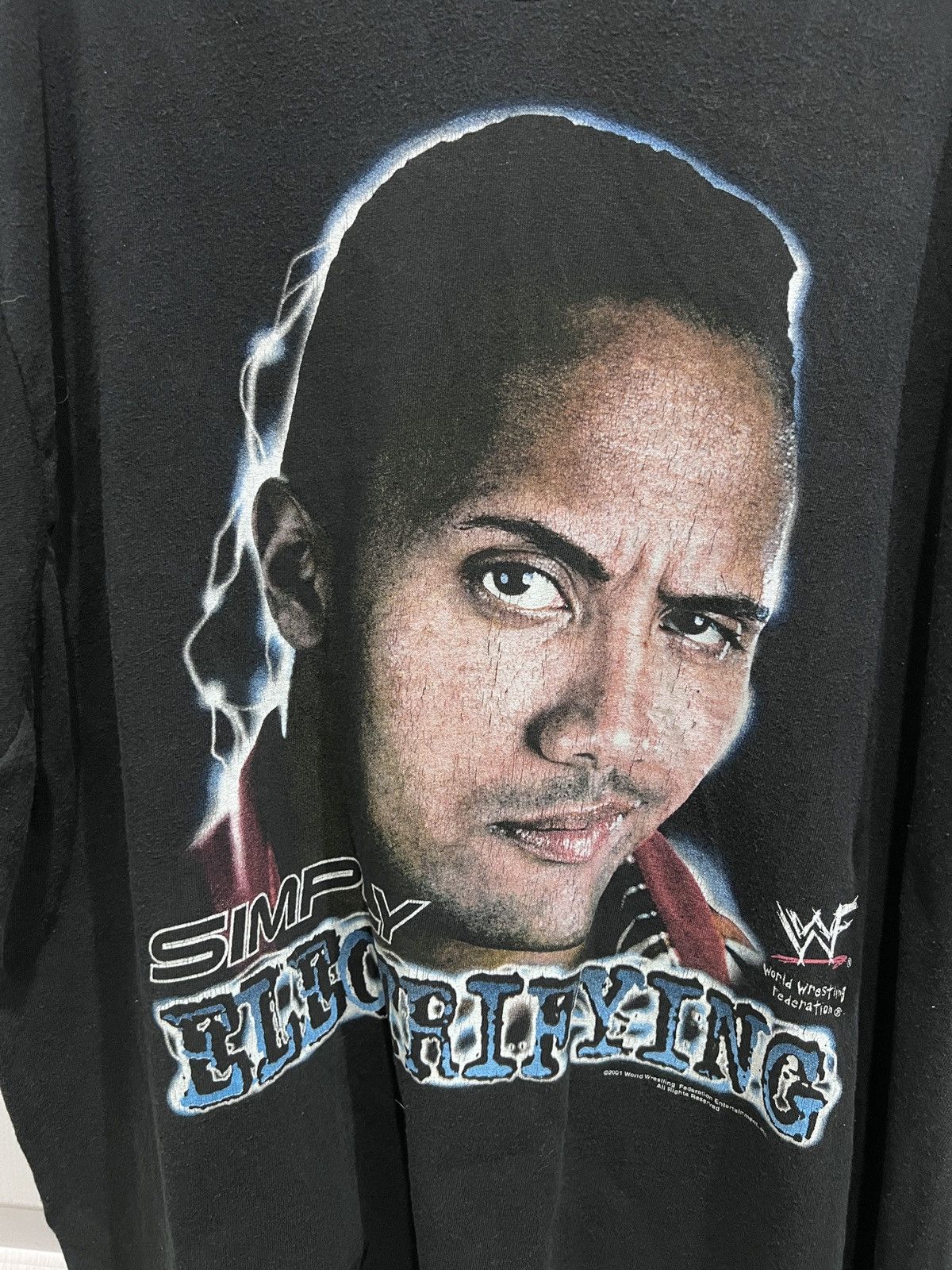 WWF Vintage The Rock Big Face WWF Wrestling Tee 2XL Size US XXL / EU 58 / 5 - 2 Thumbnail