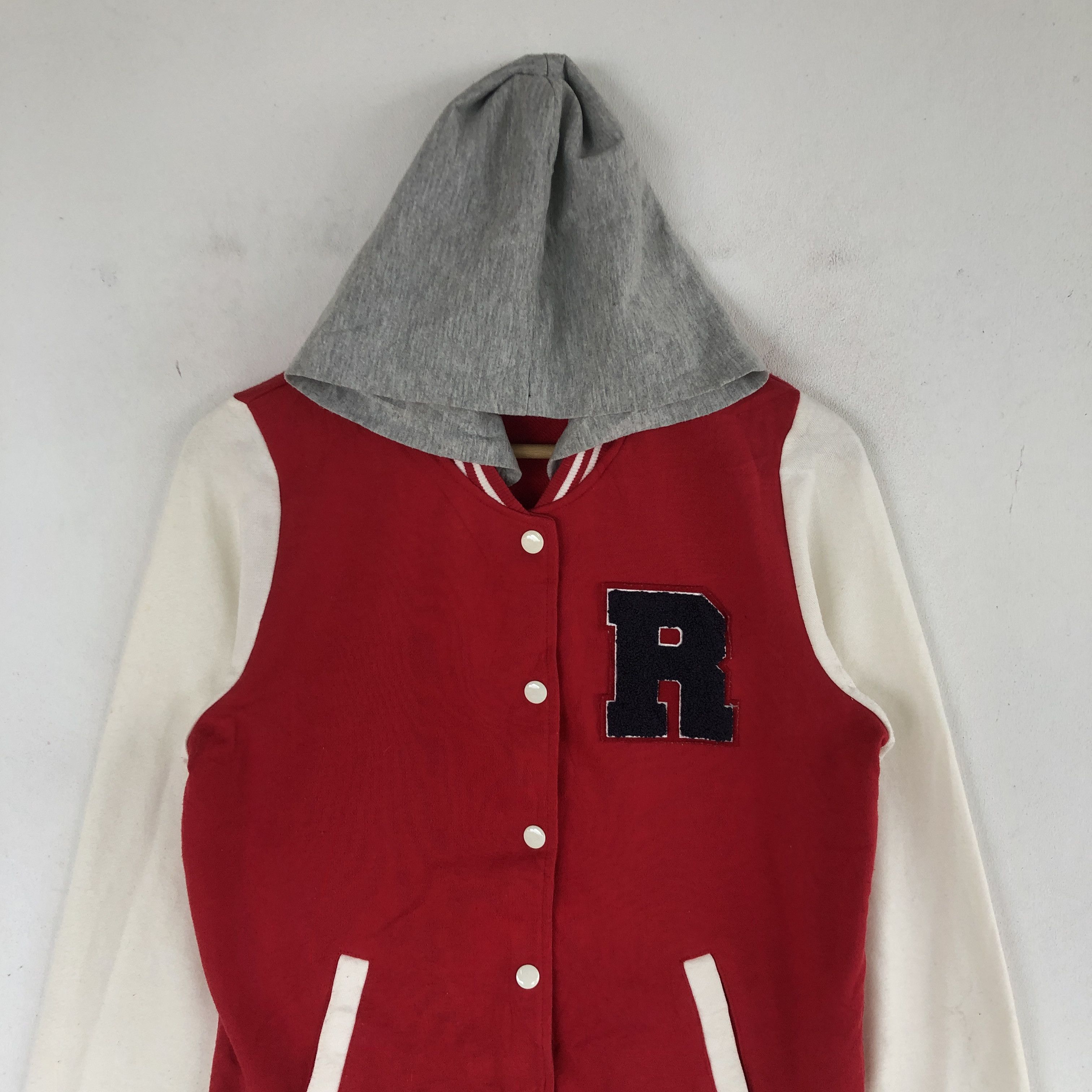 Japanese Brand × Vintage Vintage Japanese Letterman Varsity Sweater Hoodie Sweatshirt Size XS / US 0-2 / IT 36-38 - 4 Thumbnail