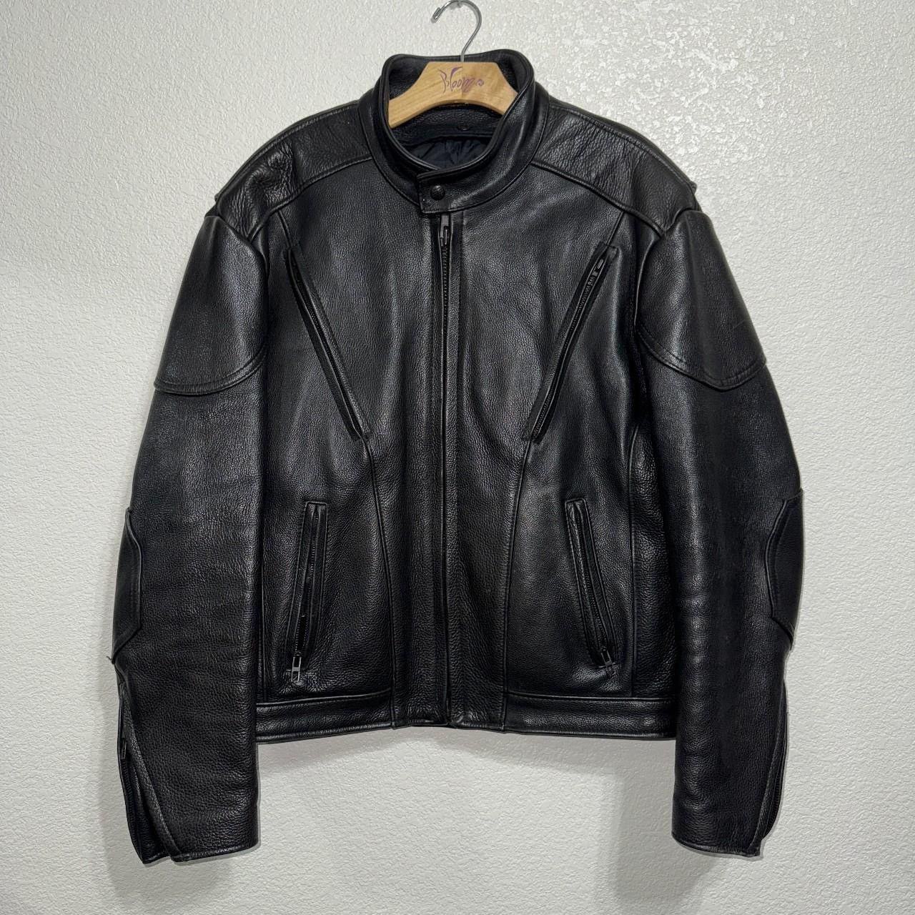 Vintage Vintage US Made Co Cafe Racer Leather Moto Jacket Size US S / EU 44-46 / 1 - 1 Thumbnail