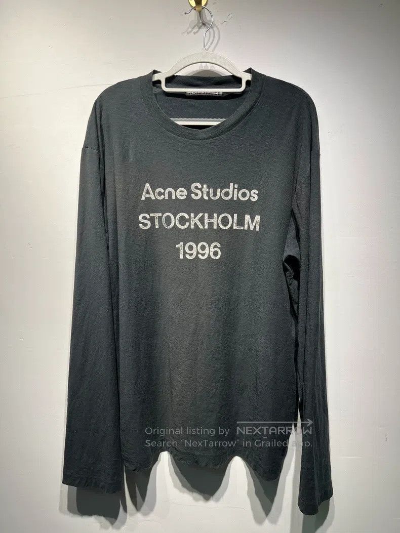 Acne Studios Acne Studios 1996 Letter Print Vintage Long Sleeve T-Shirt Size US M / EU 48-50 / 2 - 1 Thumbnail