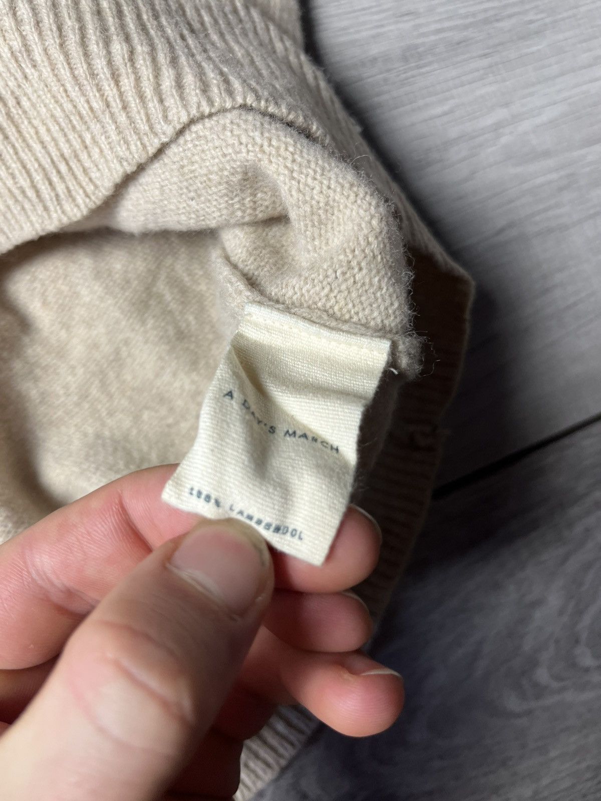 A Day's March A Day's March 100% Lambswool Crewneck Sweater Mens Large Size US L / EU 52-54 / 3 - 5 Thumbnail